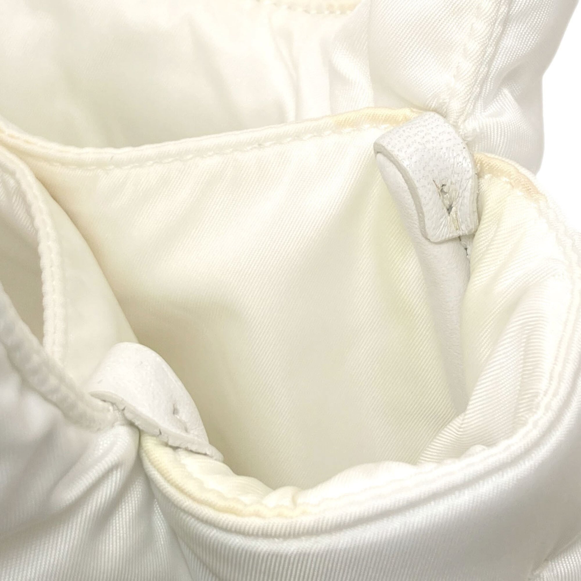 Prada White Nylon Handbag (Pre-Owned)