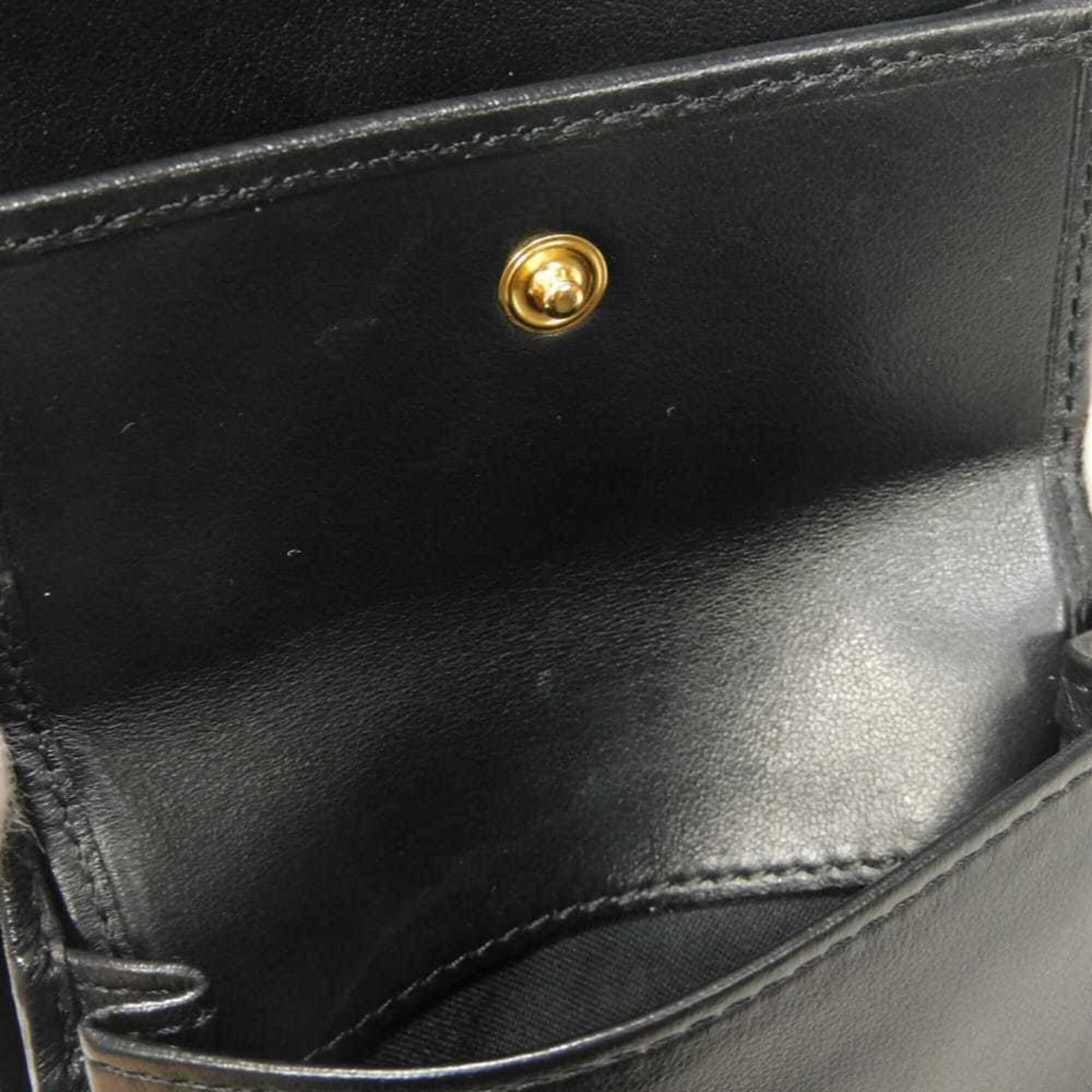 Fendi Black Leather Wallet (Bi-Fold) (Pre-Owned)