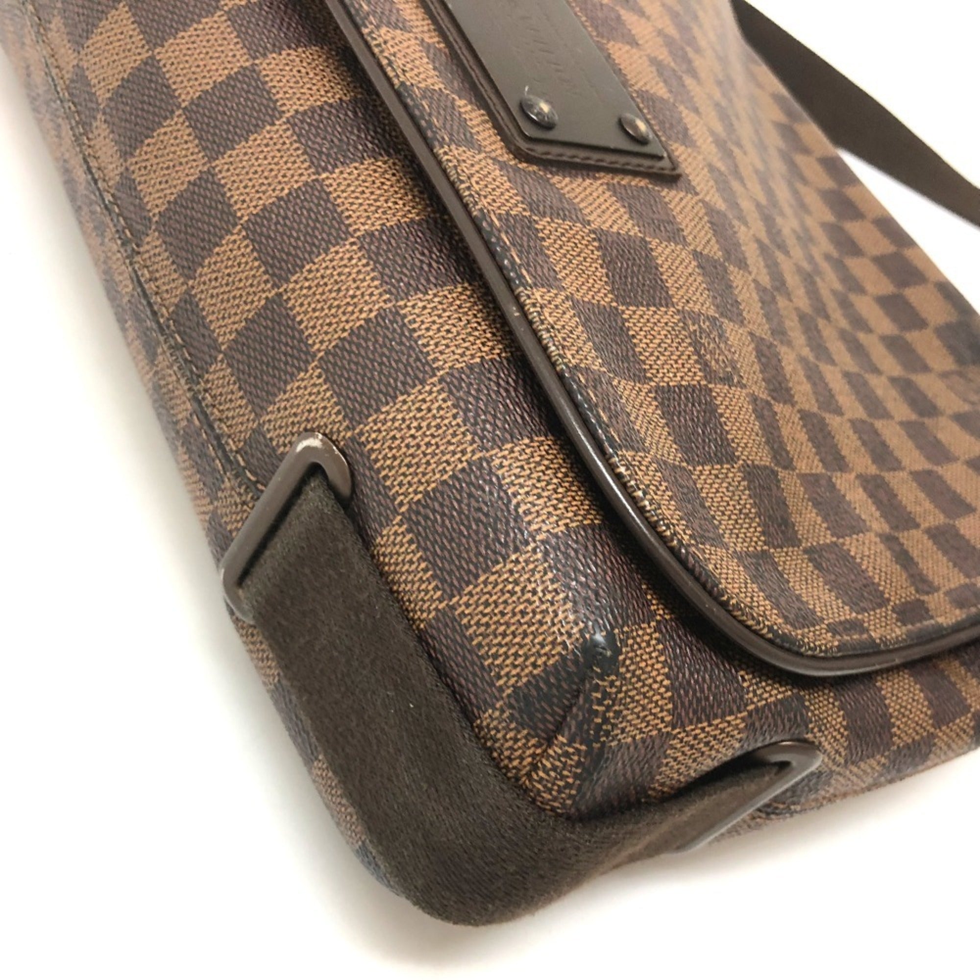 Louis Vuitton Damier Ebene Damier Canvas Messenger Bag Shoulder Bag (Pre-Owned)