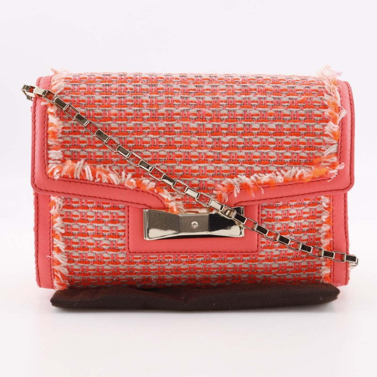 Kate Spade Orange Tweed Shoulder Bag (Pre-Owned)