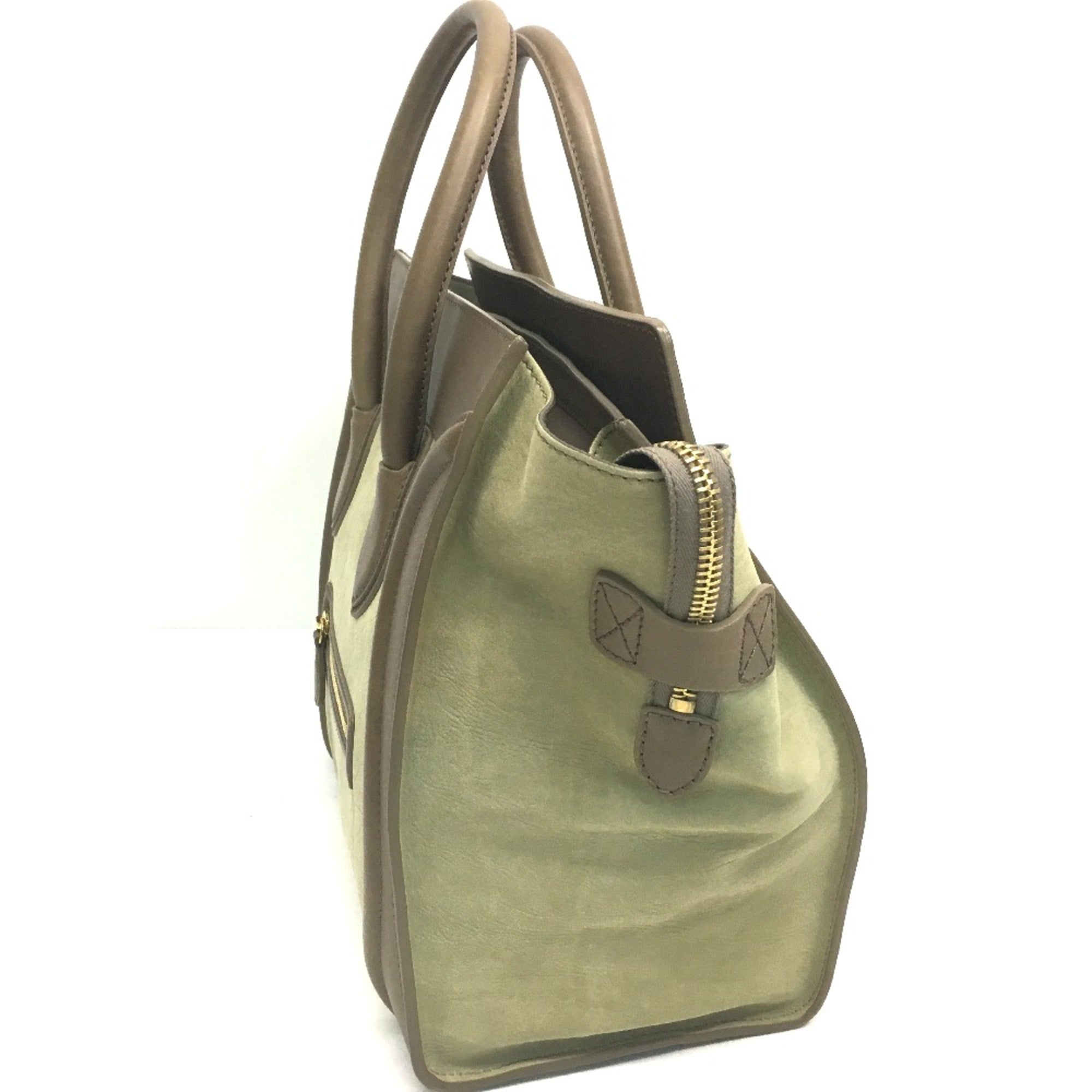 Celine Gray Leather Handbag (Pre-Owned)