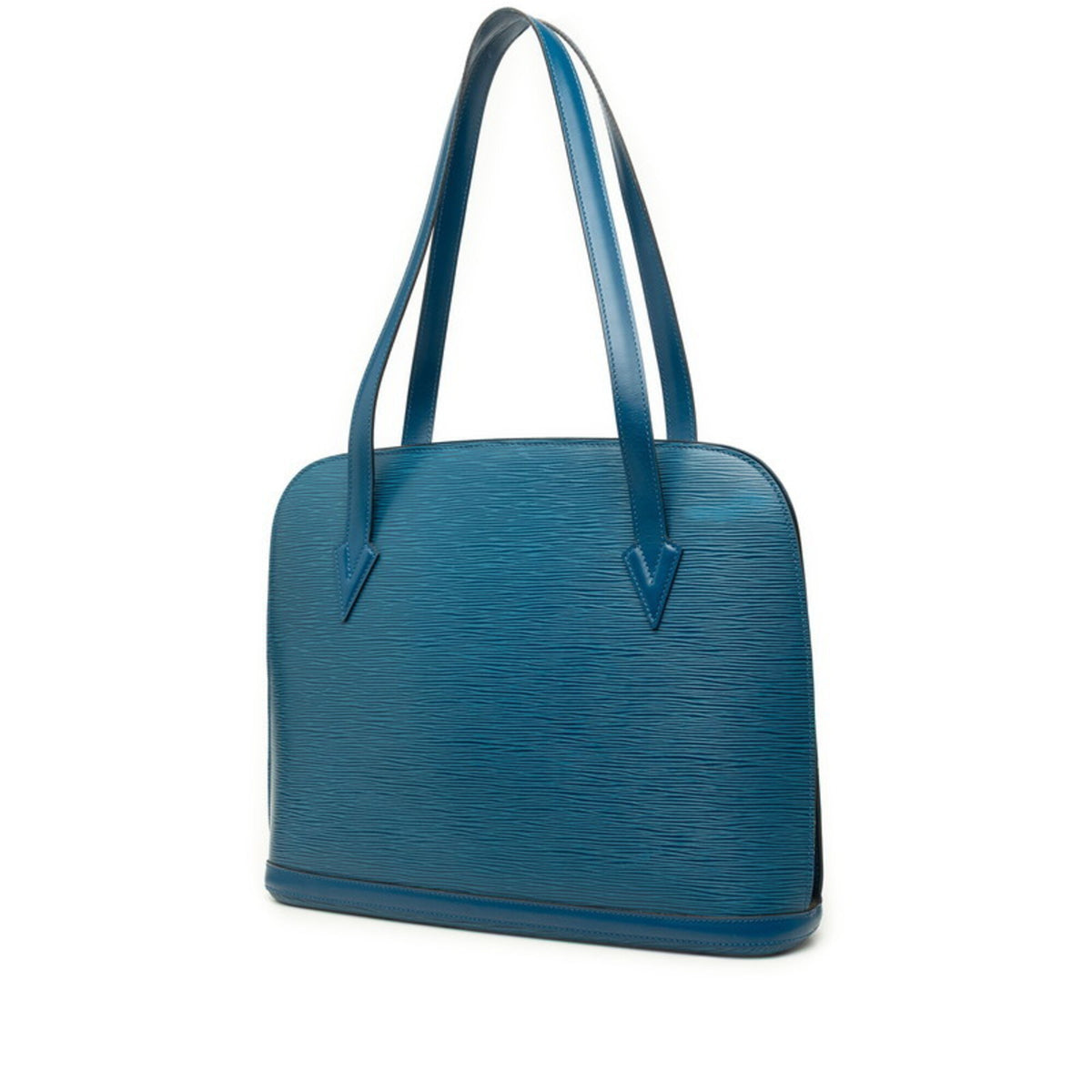 Louis Vuitton Toledo Blue Leather Handbag Tote Bag (Pre-Owned)