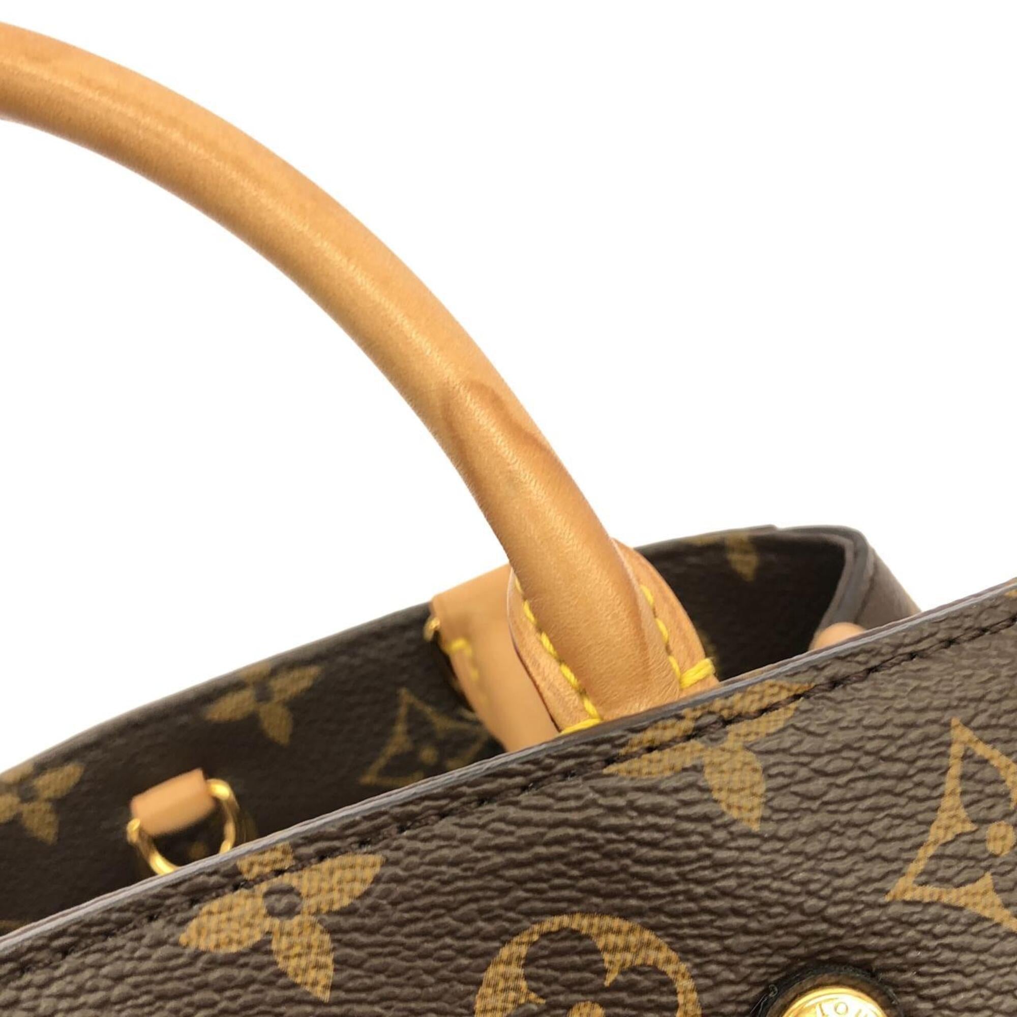 Louis Vuitton Monogram Marron Coated Canvas Handbag (Pre-Owned)