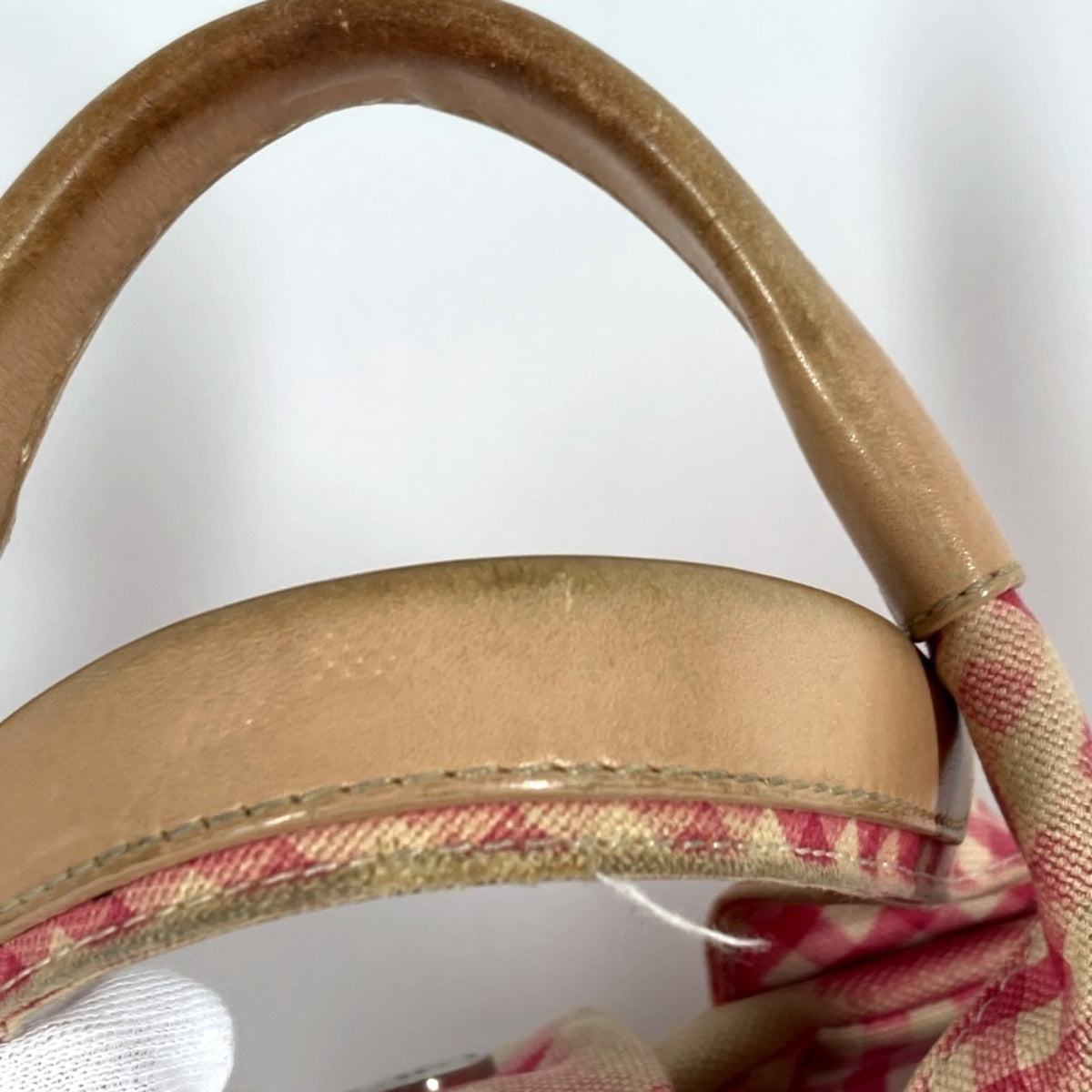 Chanel Pink Canvas Handbag Tote Bag (Pre-Owned)