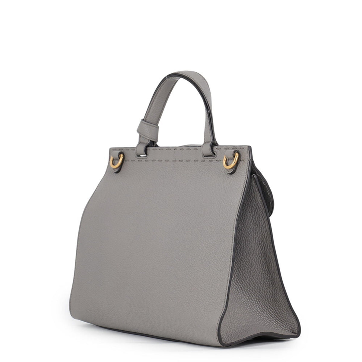Gucci Gray Leather Handbag (Pre-Owned)