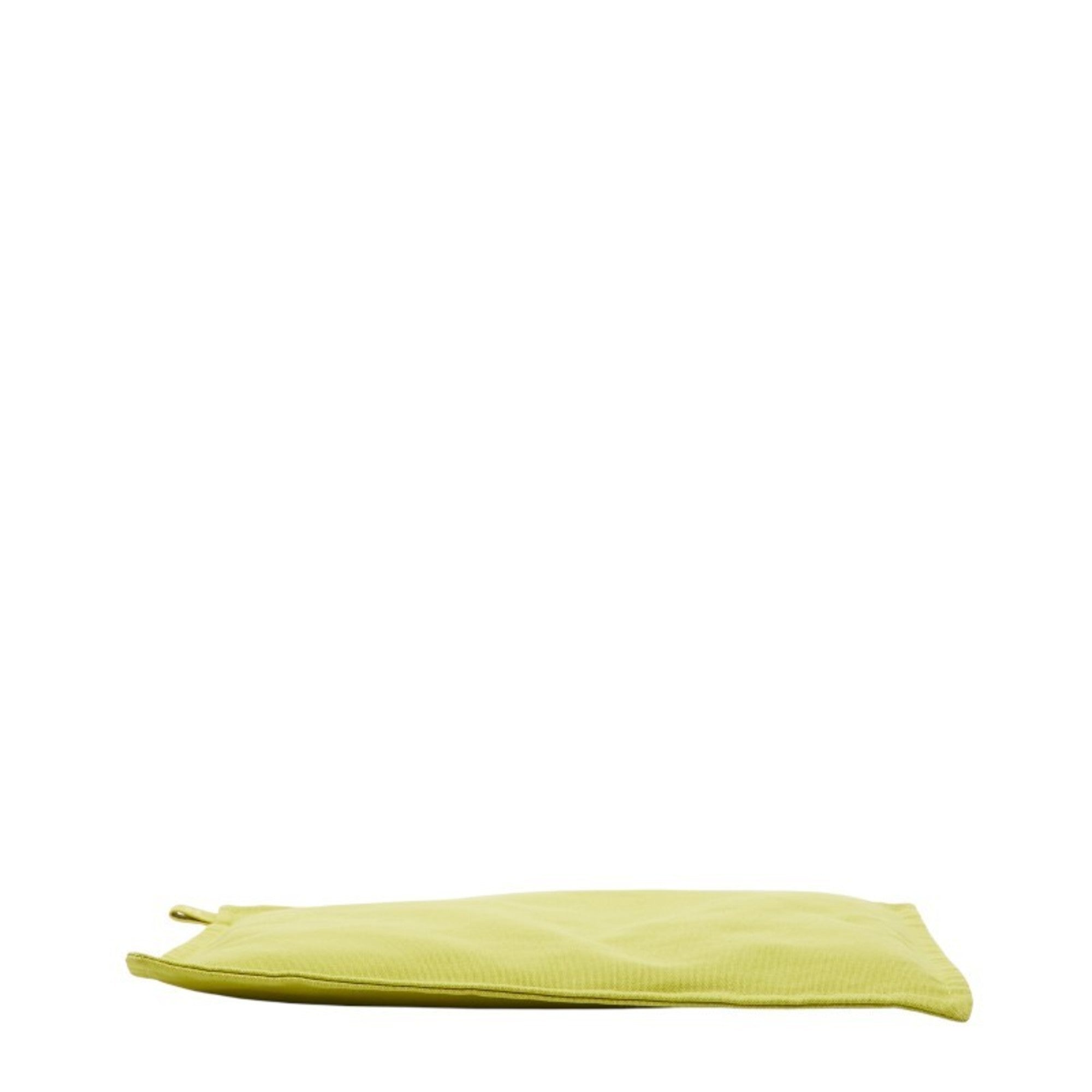 Hermes Green Cotton Pouch (Pre-Owned)