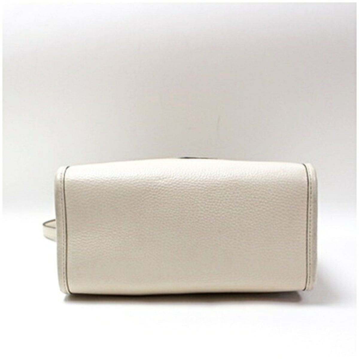 Coach Beige Ivory Canvas Leather Shoulder Bag (Pre-Owned)