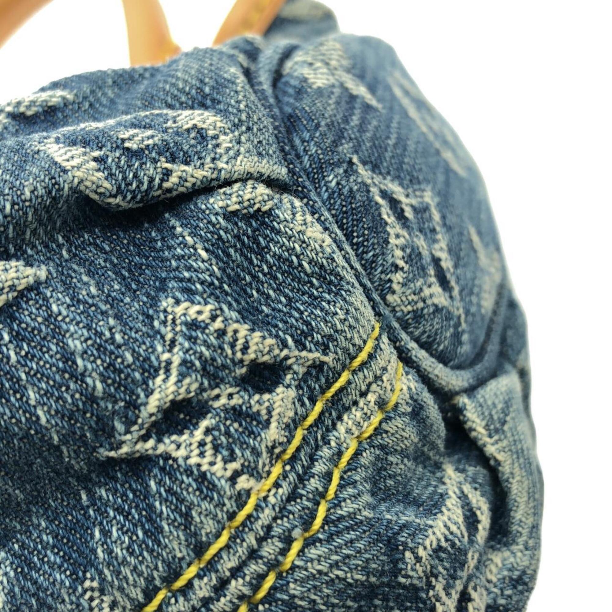 Louis Vuitton Monogram Denim Blue Monogram Denim Handbag (Pre-Owned)