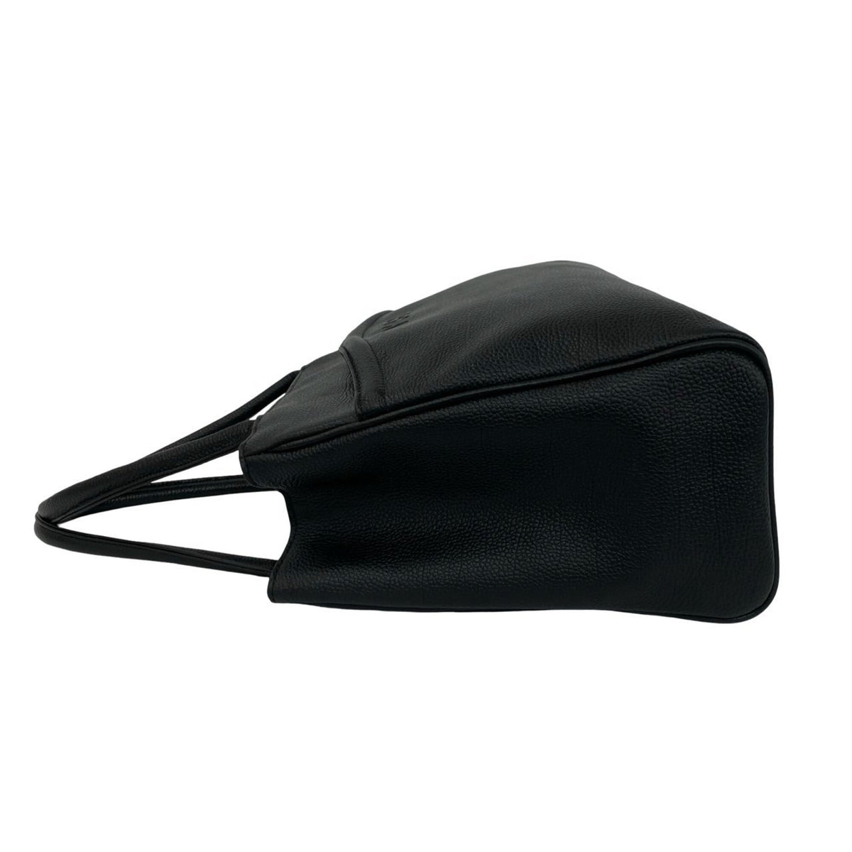 Yves Saint Laurent Black Leather Handbag Tote Bag (Pre-Owned)