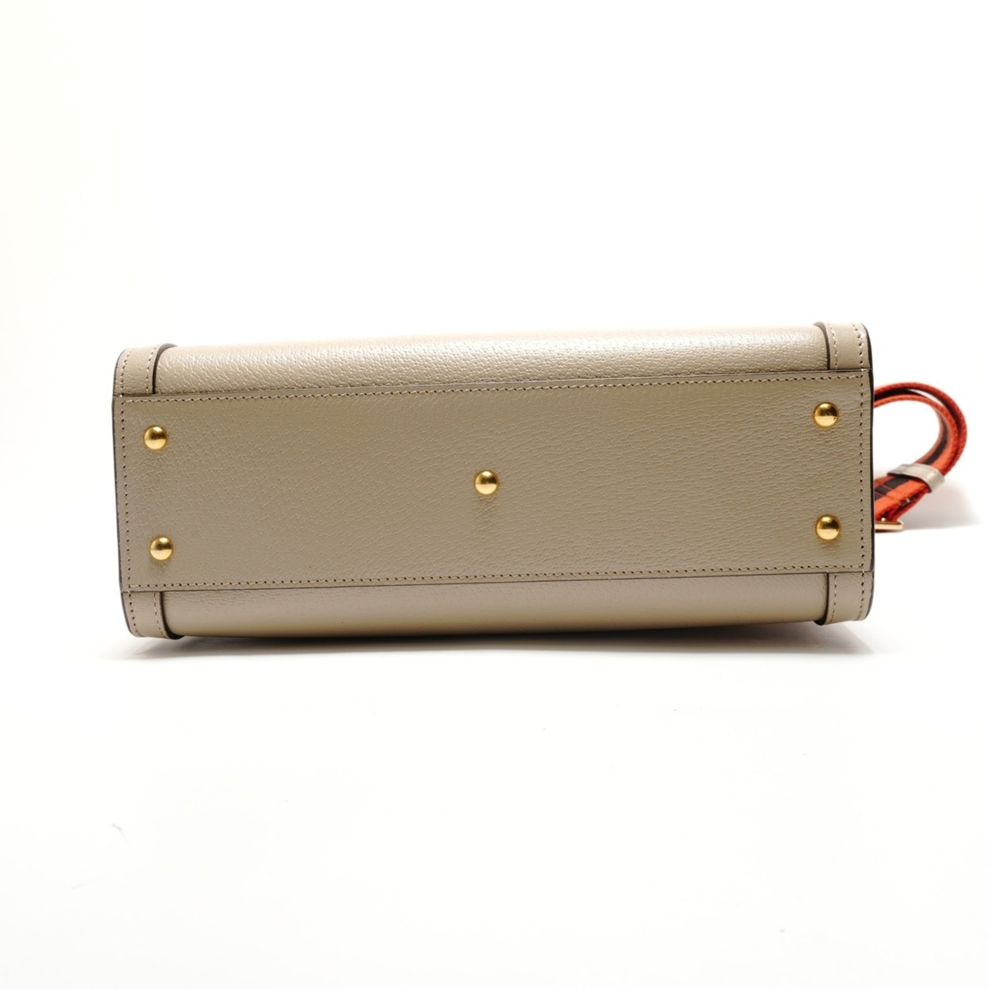Gucci Beige Bamboo Handbag (Pre-Owned)