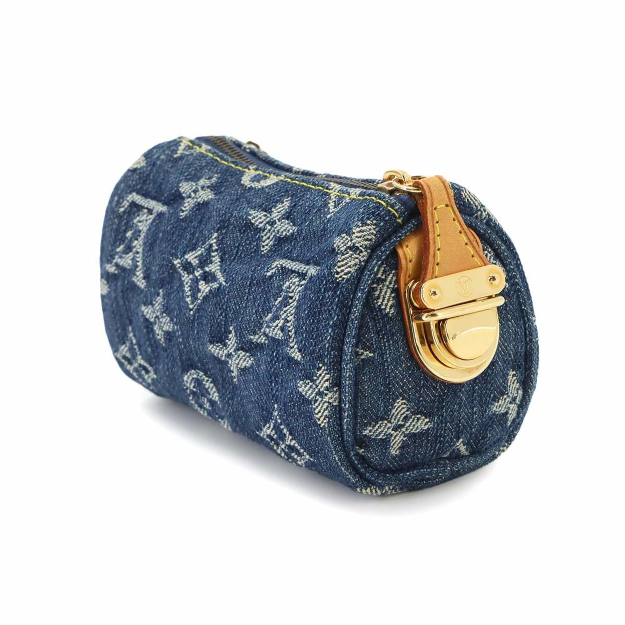 Louis Vuitton Blue Monogram Monogram Denim Handbag Pouch (Pre-Owned)