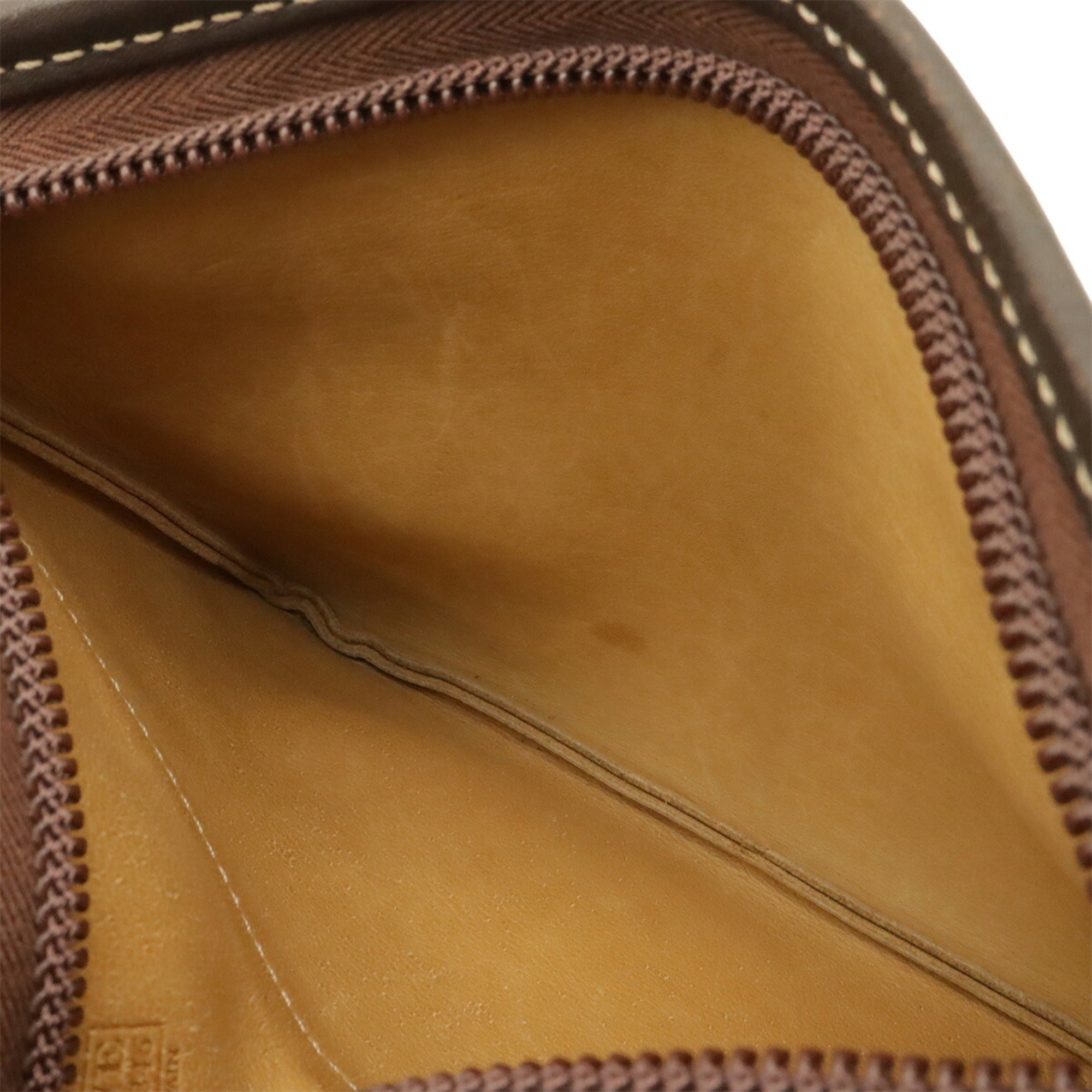 Loewe Dark Brown Khaki Suede Pochette Shoulder Bag (Pre-Owned)