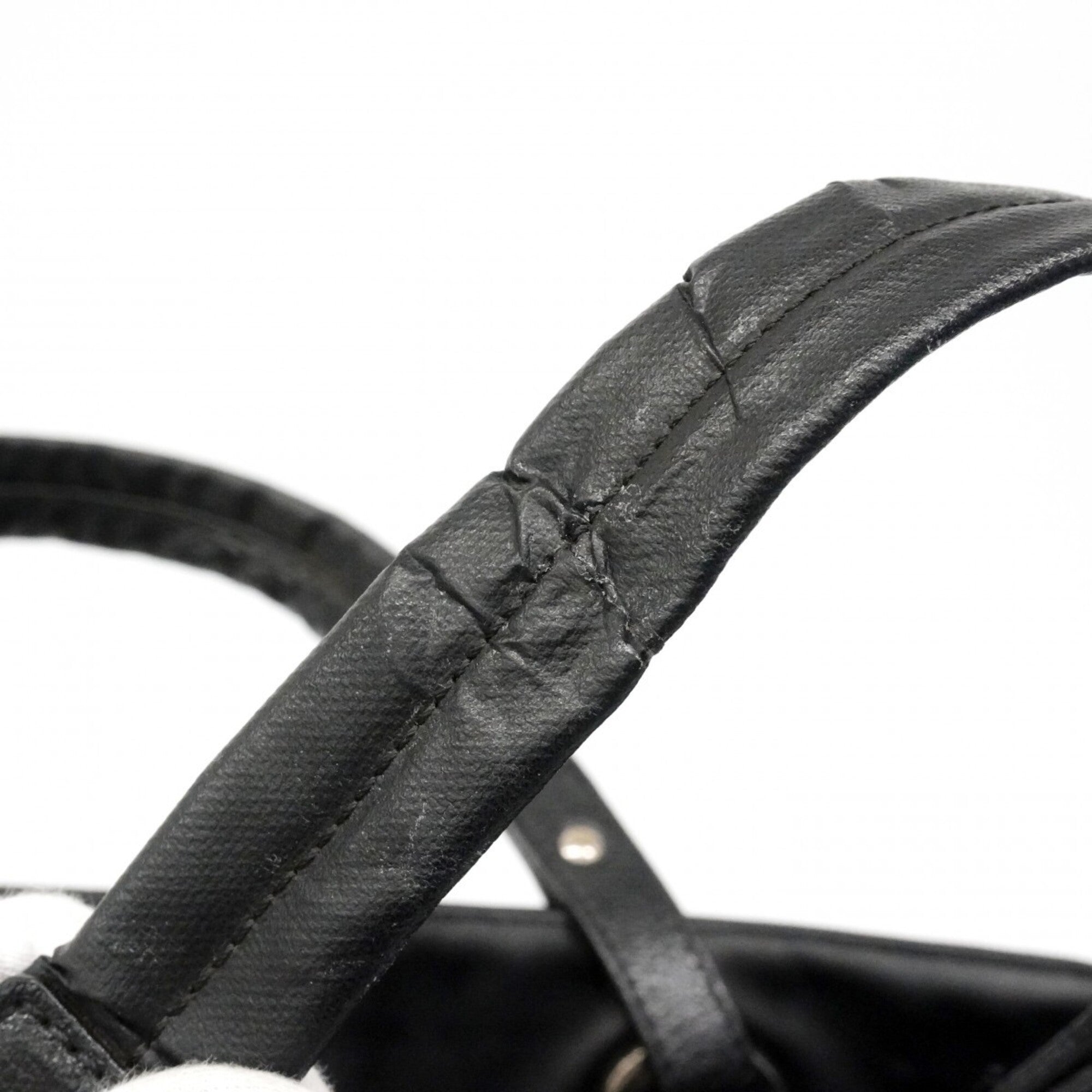 Chanel Black Canvas Tote Bag (Pre-Owned)