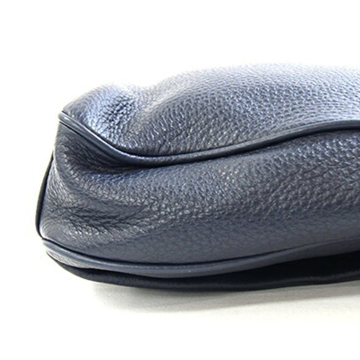 Bally Navy Leather Shoulder Bag (Pre-Owned)