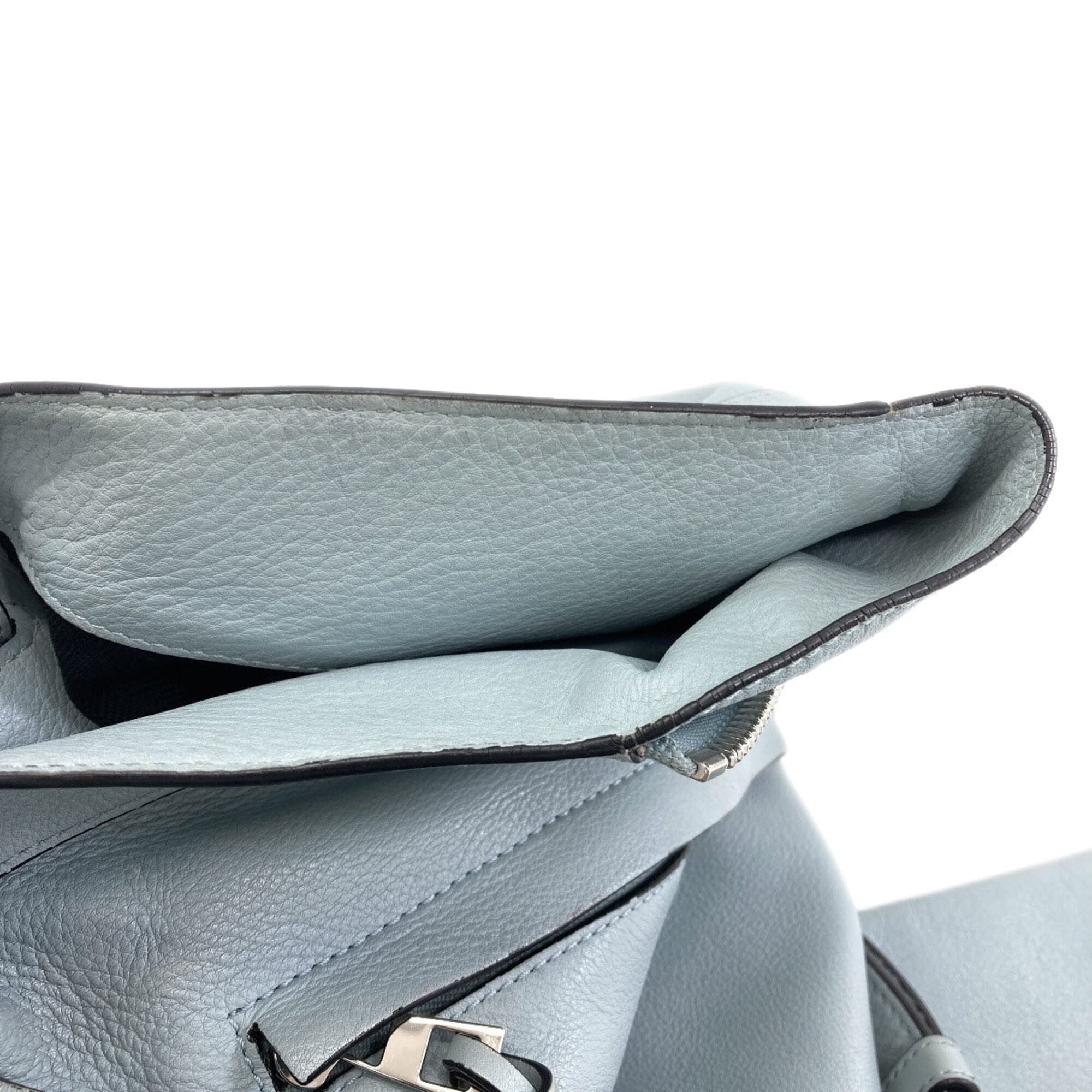 Loewe Light Blue Leather Handbag Pouch (Pre-Owned)