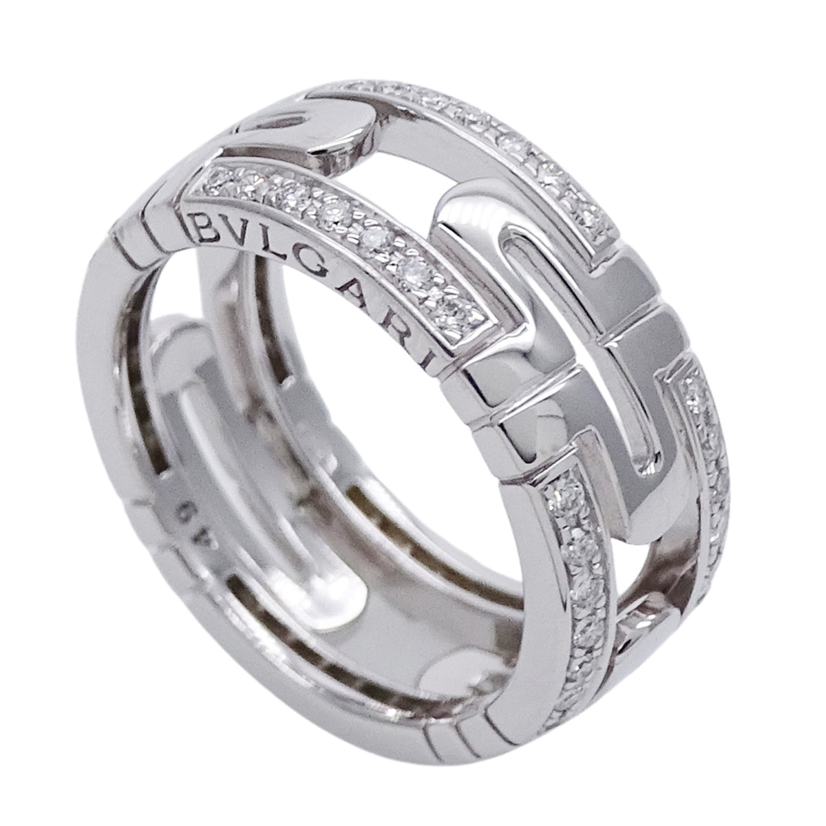Bvlgari White Gold White Gold (18K) Band Ring (Pre-Owned)
