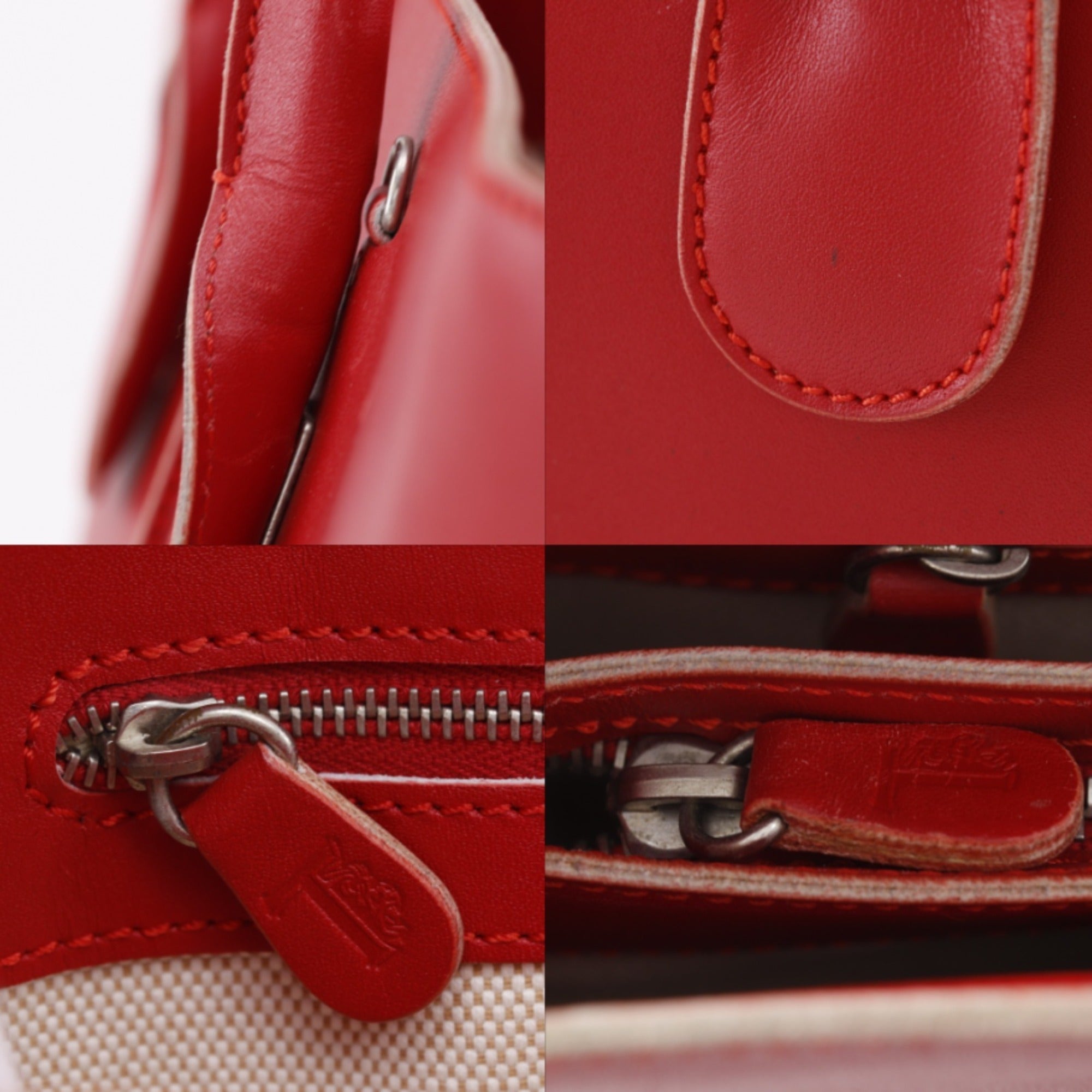 Tod's Red Color Leather Handbag (Pre-Owned)