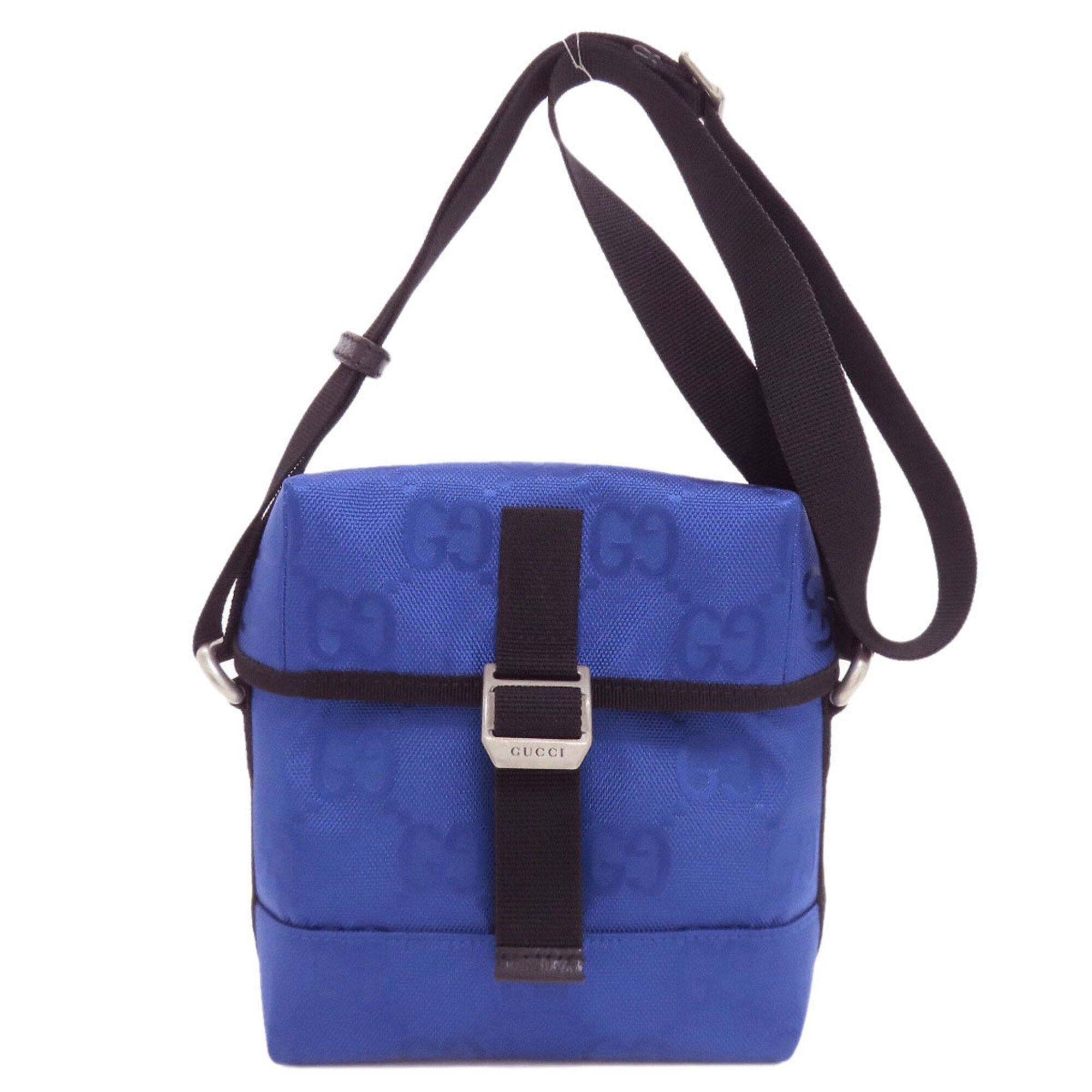 Gucci Blue Nylon Shoulder Bag (Pre-Owned)