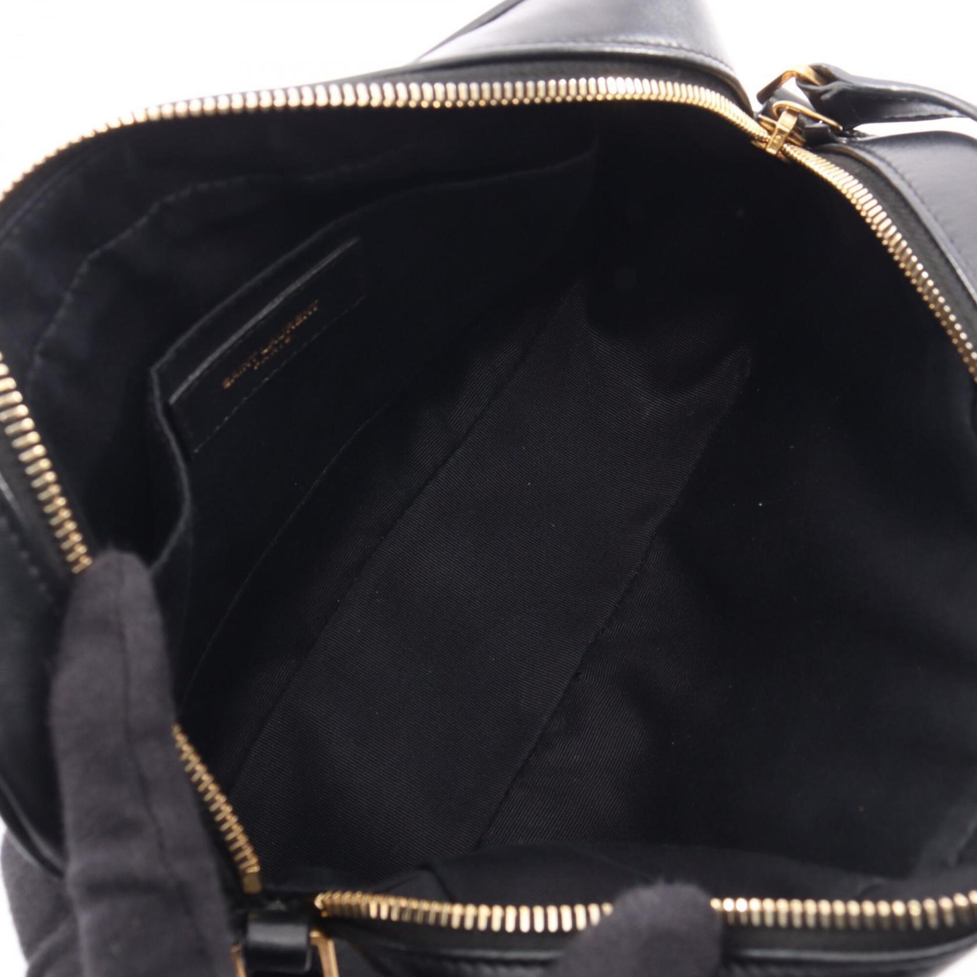 Saint Laurent Black Leather Handbag Shoulder Bag (Pre-Owned)