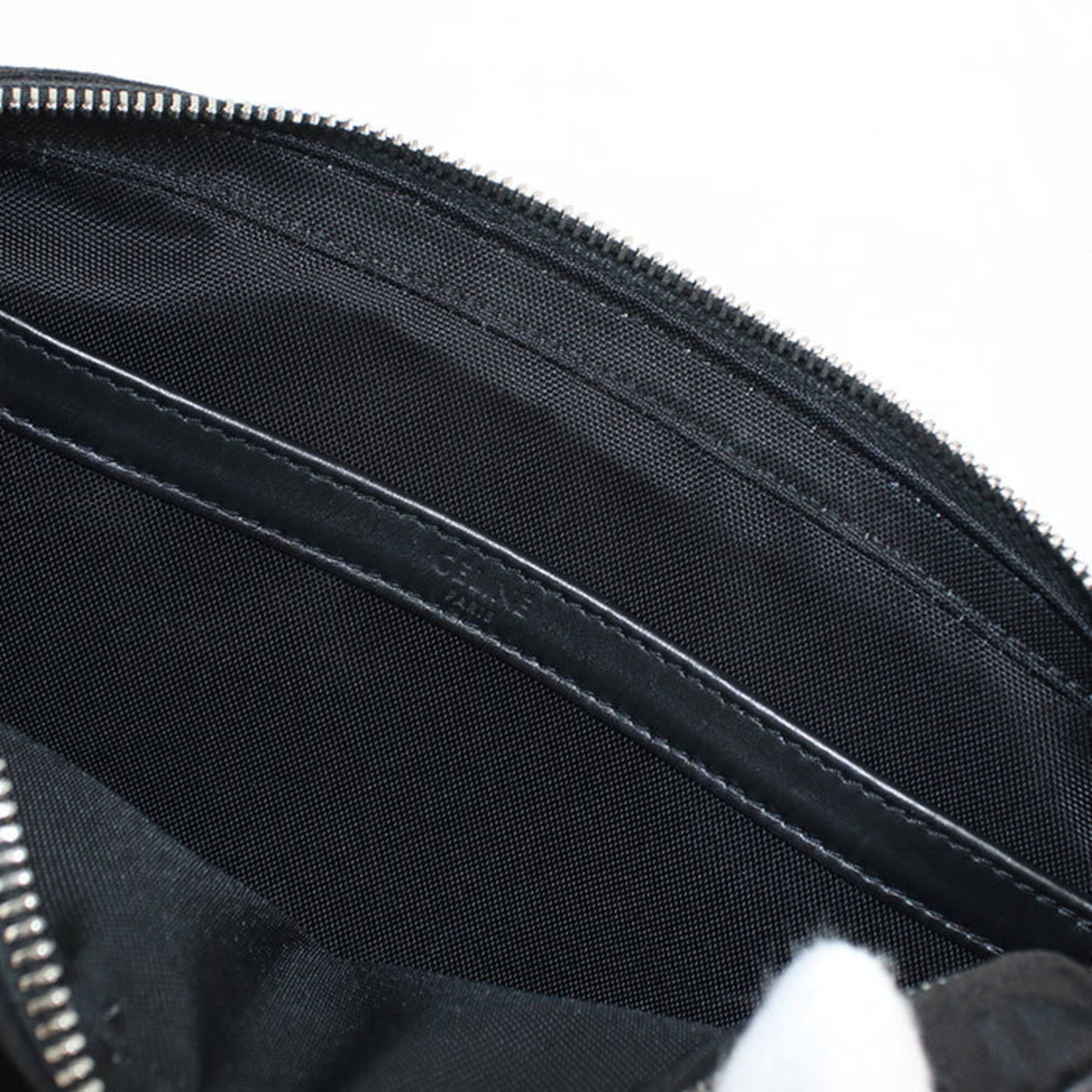 Celine Black Canvas Messenger Bag Shoulder Bag (Pre-Owned)