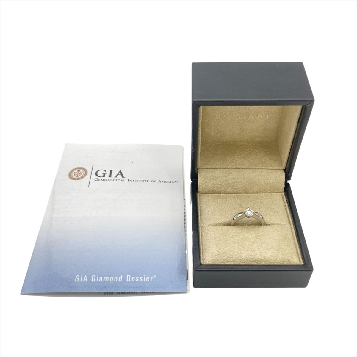 Bvlgari Platinum 950 Band Ring (Pre-Owned)