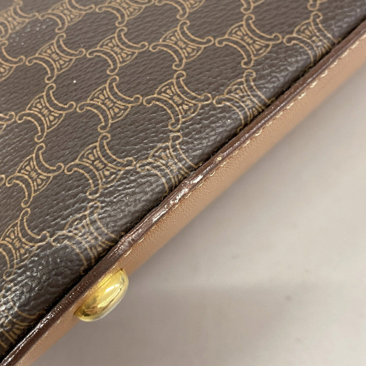Celine Brown Pvc Handbag (Pre-Owned)
