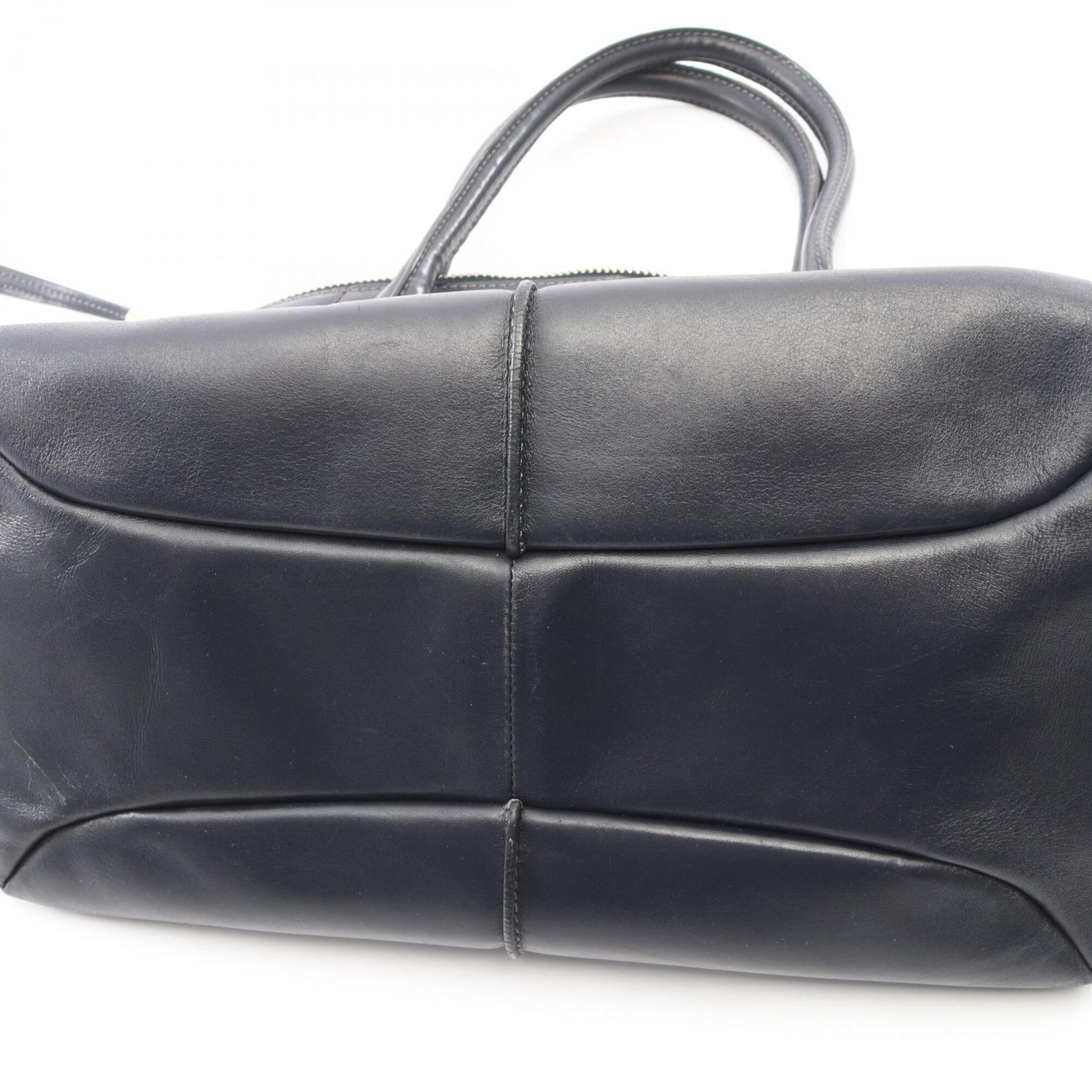 Tod's Navy Leather Handbag (Pre-Owned)
