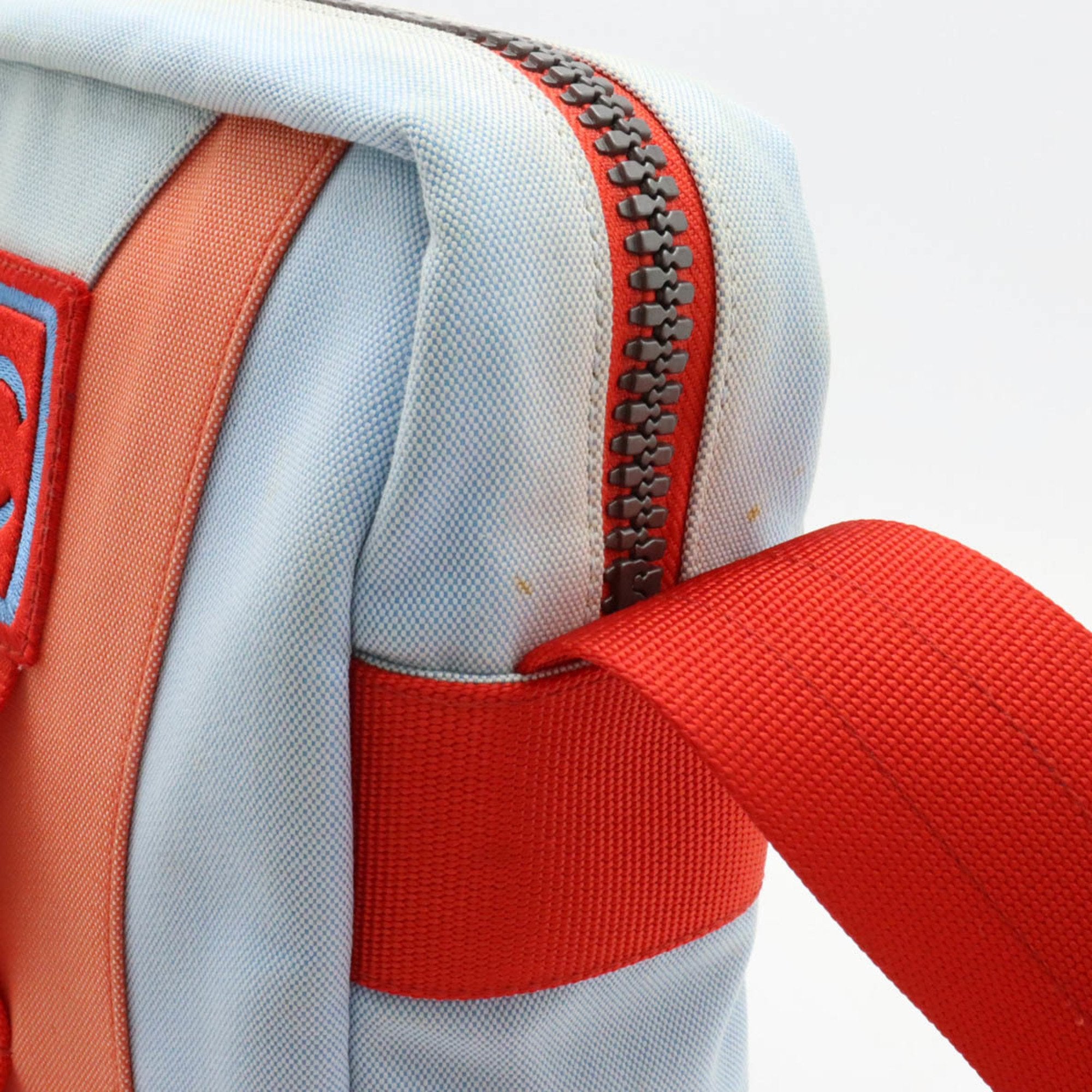 Chanel Sport Light Blue Red Color Nylon Canvas Shoulder Bag (Pre-Owned)