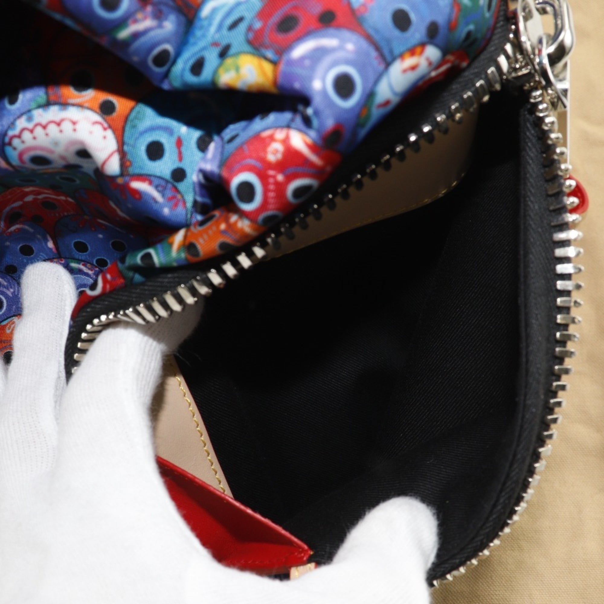 Christian Louboutin Multi-Color Nylon Leather Backpack (Pre-Owned)