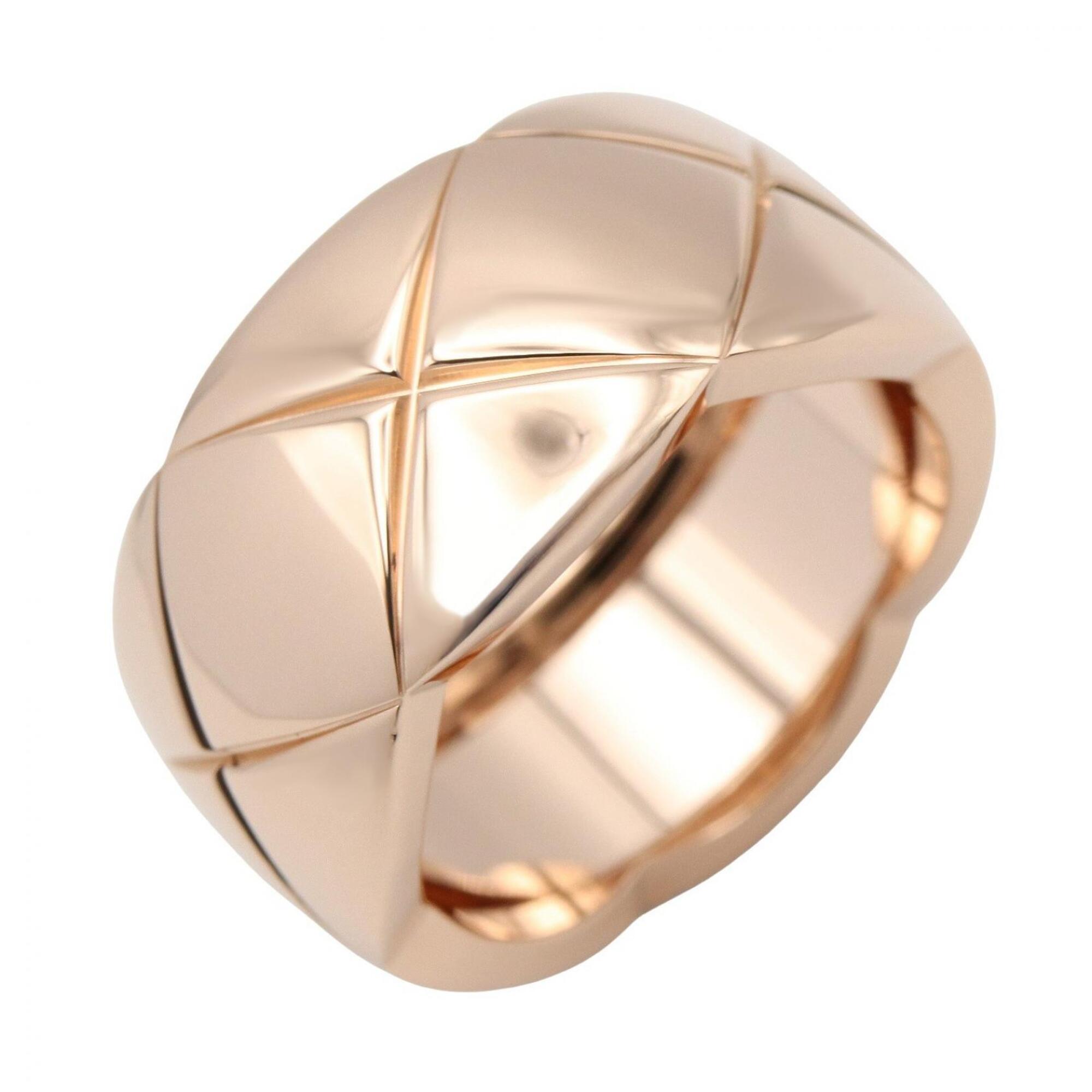 Chanel Pink Gold Pink Gold (18K) Band Ring (Pre-Owned)