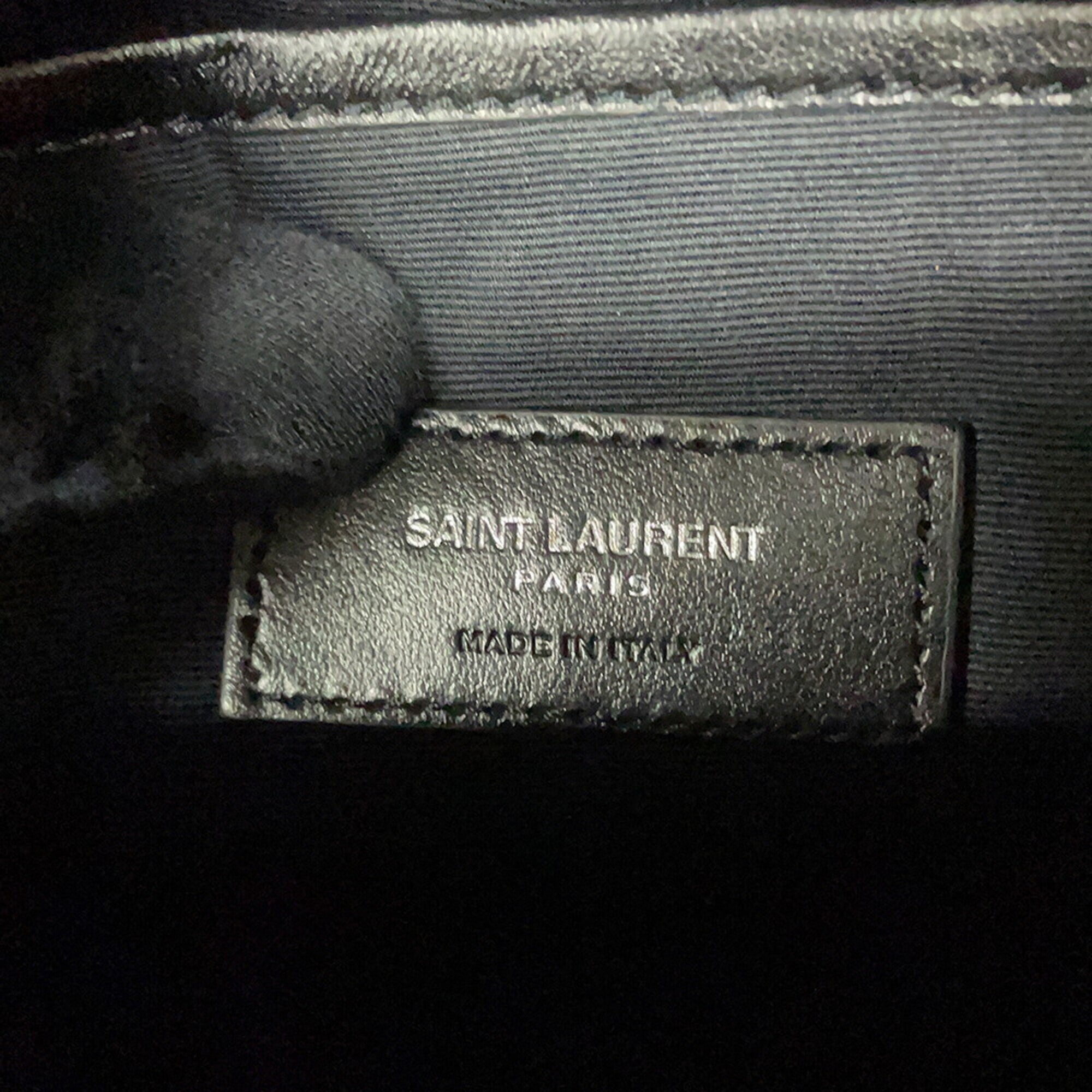 Yves Saint Laurent Black Leather Backpack (Pre-Owned)