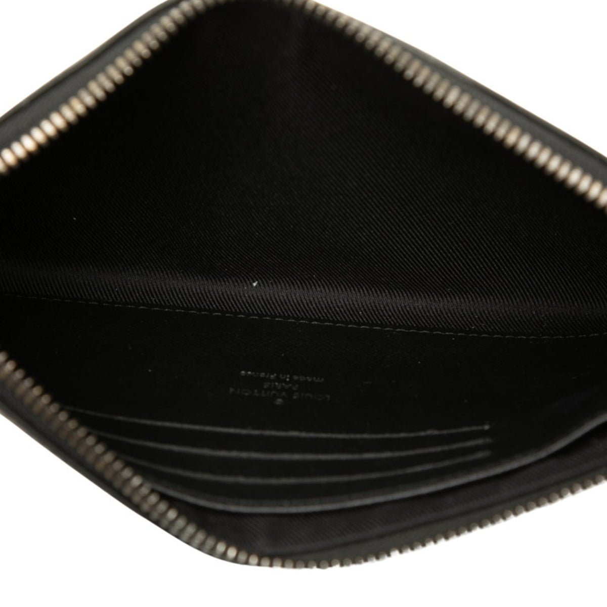 Louis Vuitton Black Pvc Leather Clutch Bag Handbag Pochette Pouch (Pre-Owned)