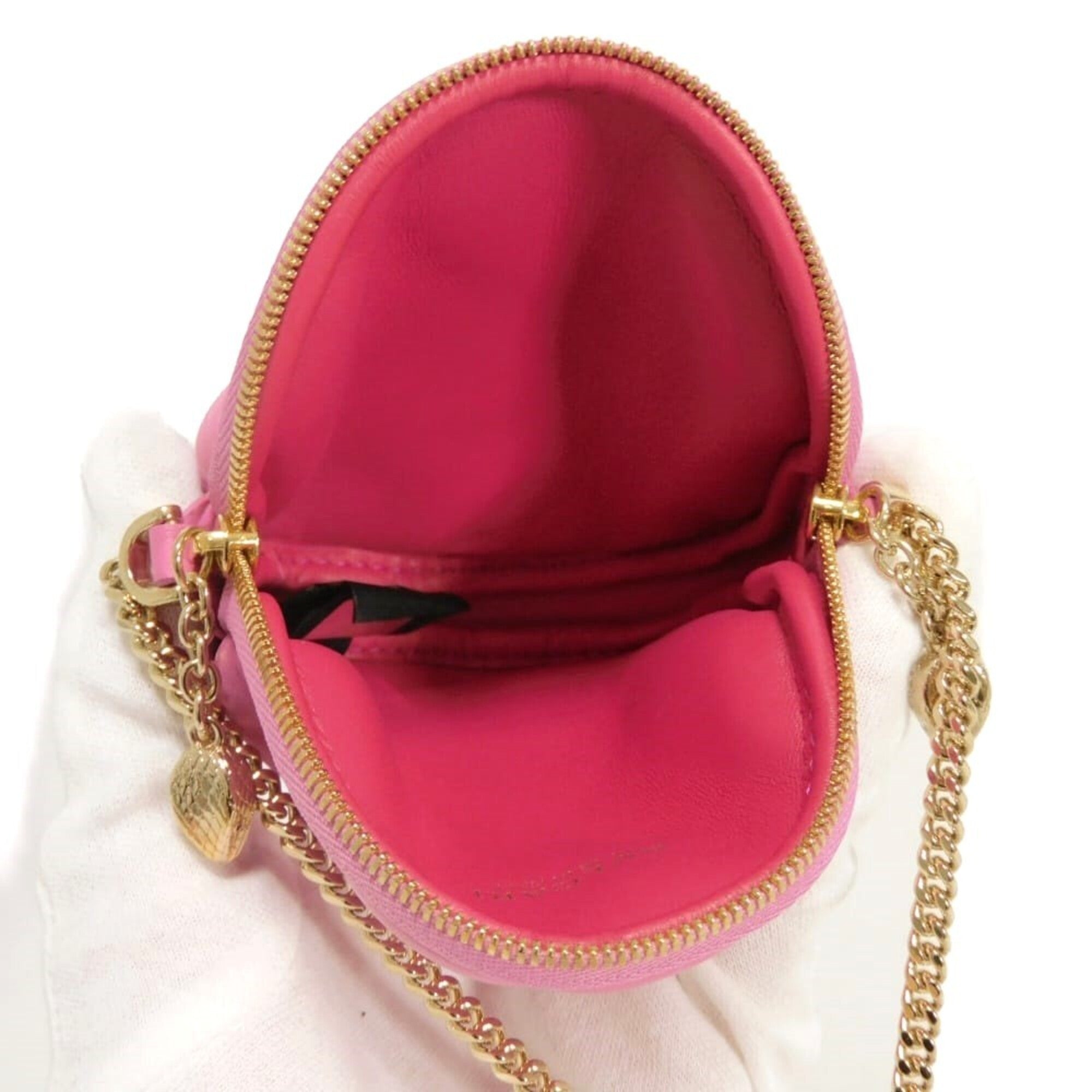 Bvlgari Pink Red Color Pochette Pouch Shoulder Bag (Pre-Owned)