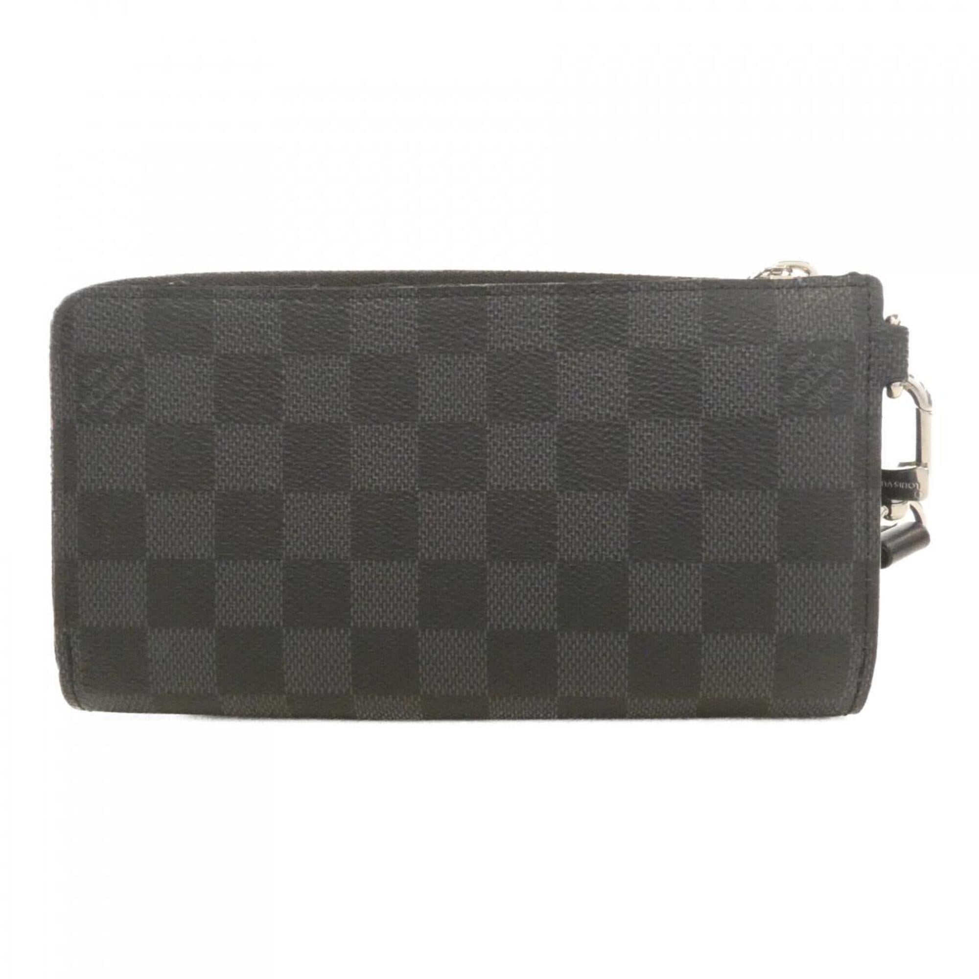 Louis Vuitton Graphite Coated Canvas Long Wallet (Bi-Fold) (Pre-Owned)