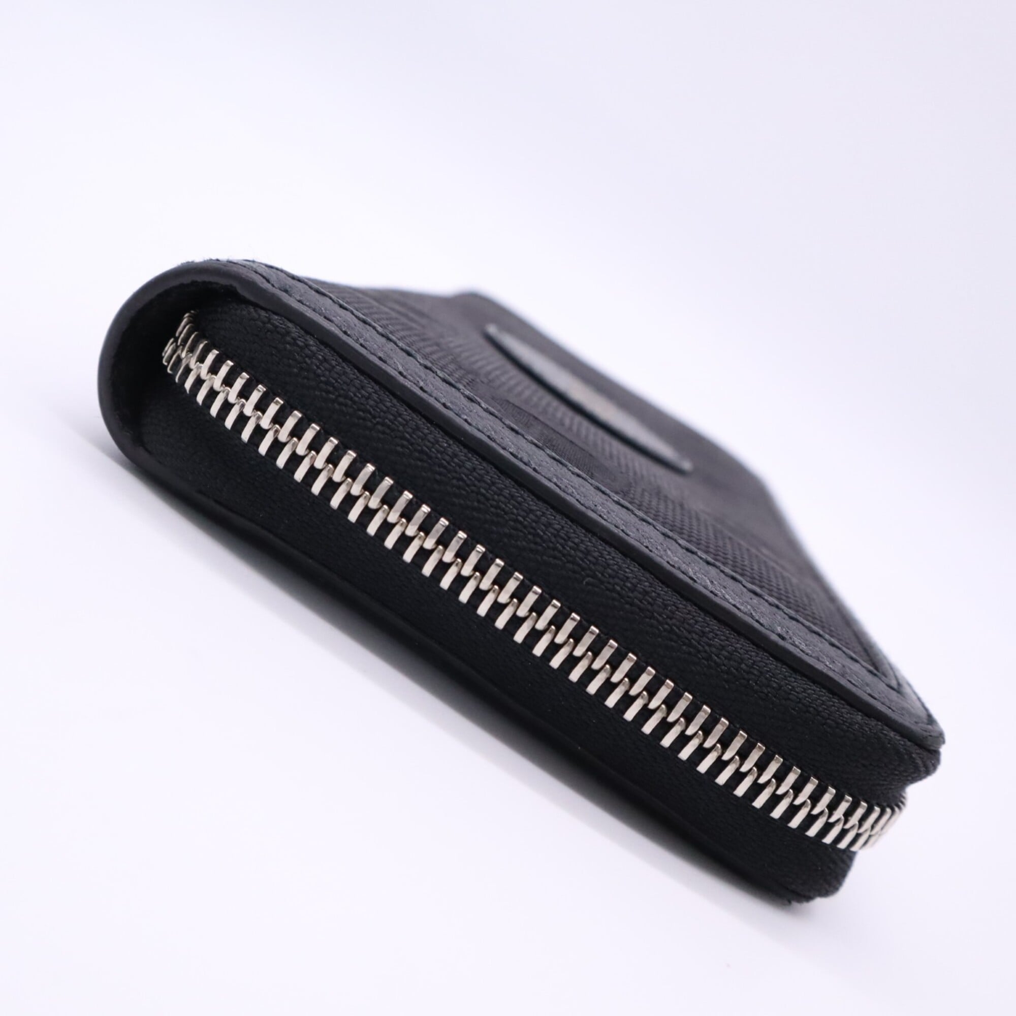 Gucci Gold Black Canvas Leather Long Wallet (Bi-Fold) (Pre-Owned)