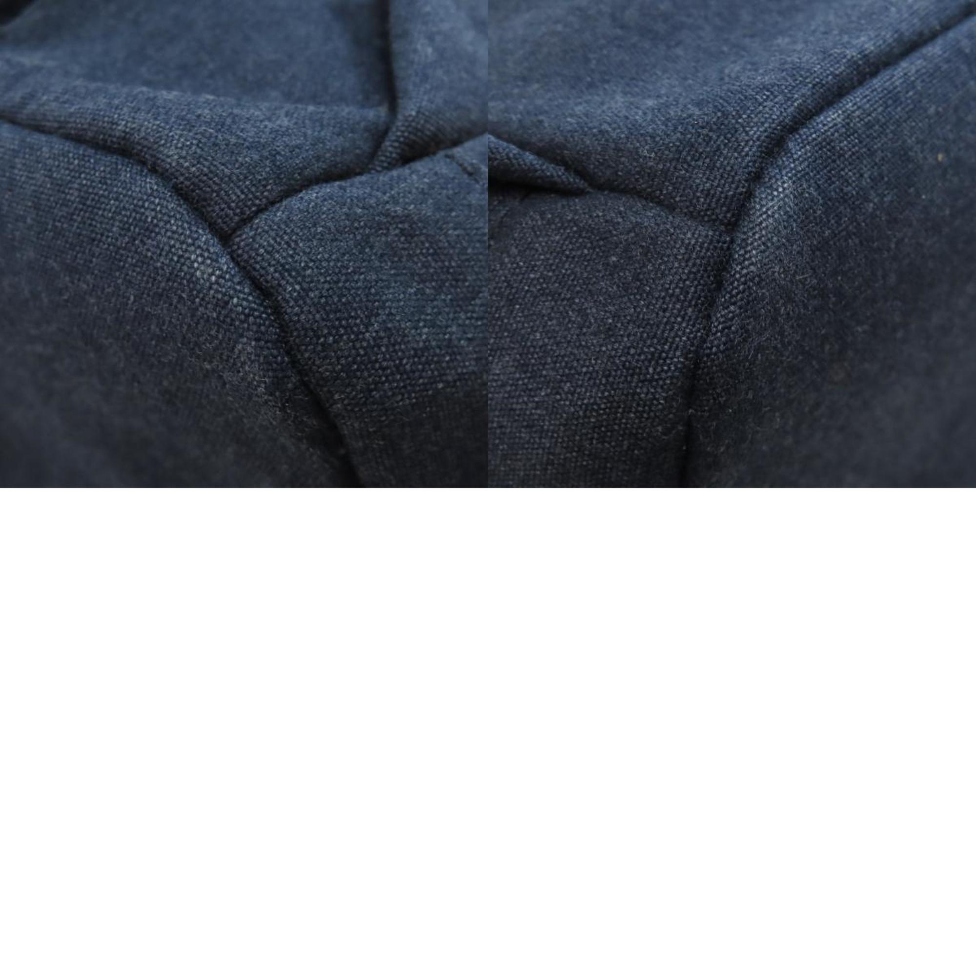 Michael Kors Navy Canvas Backpack (Pre-Owned)
