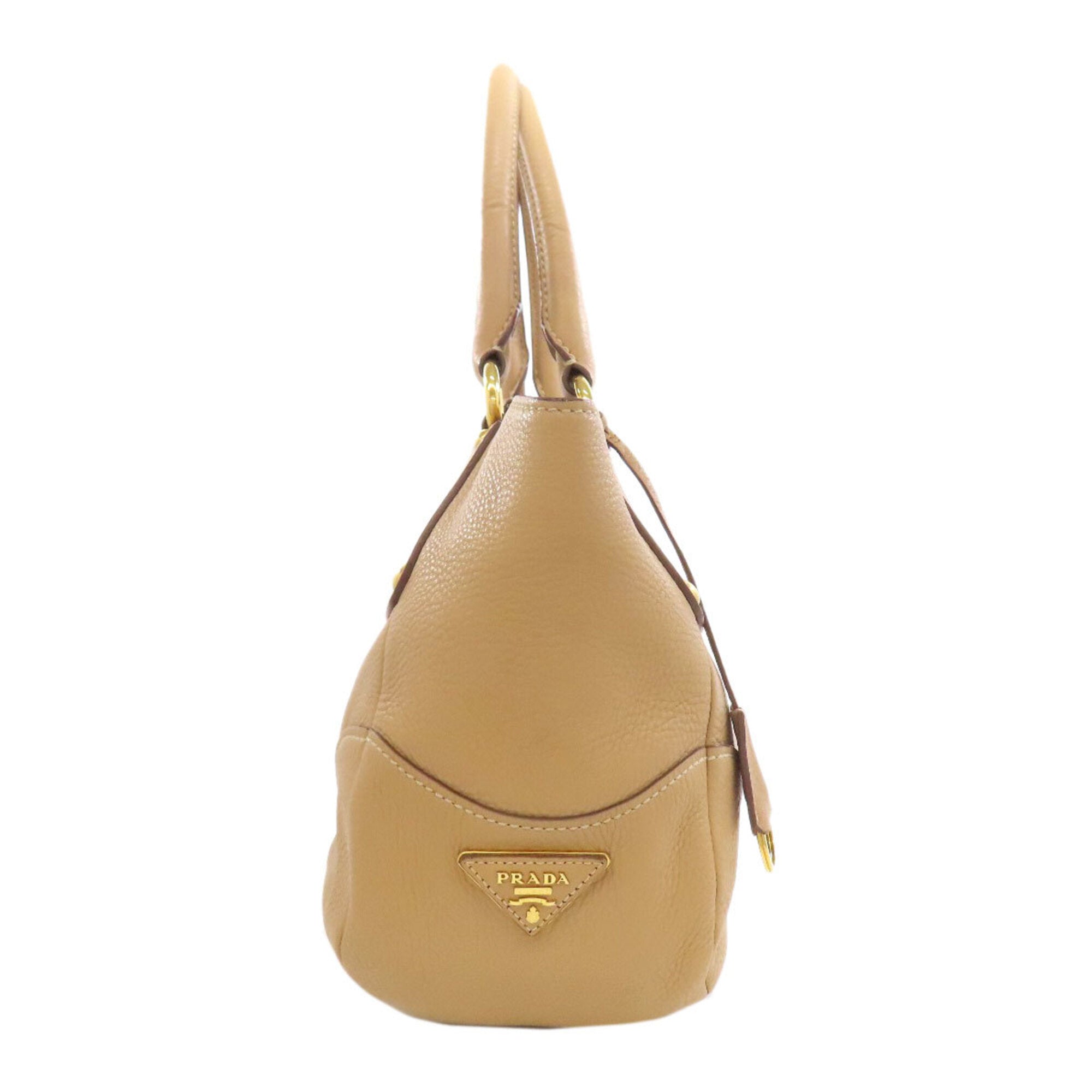 Prada Beige Leather Handbag (Pre-Owned)