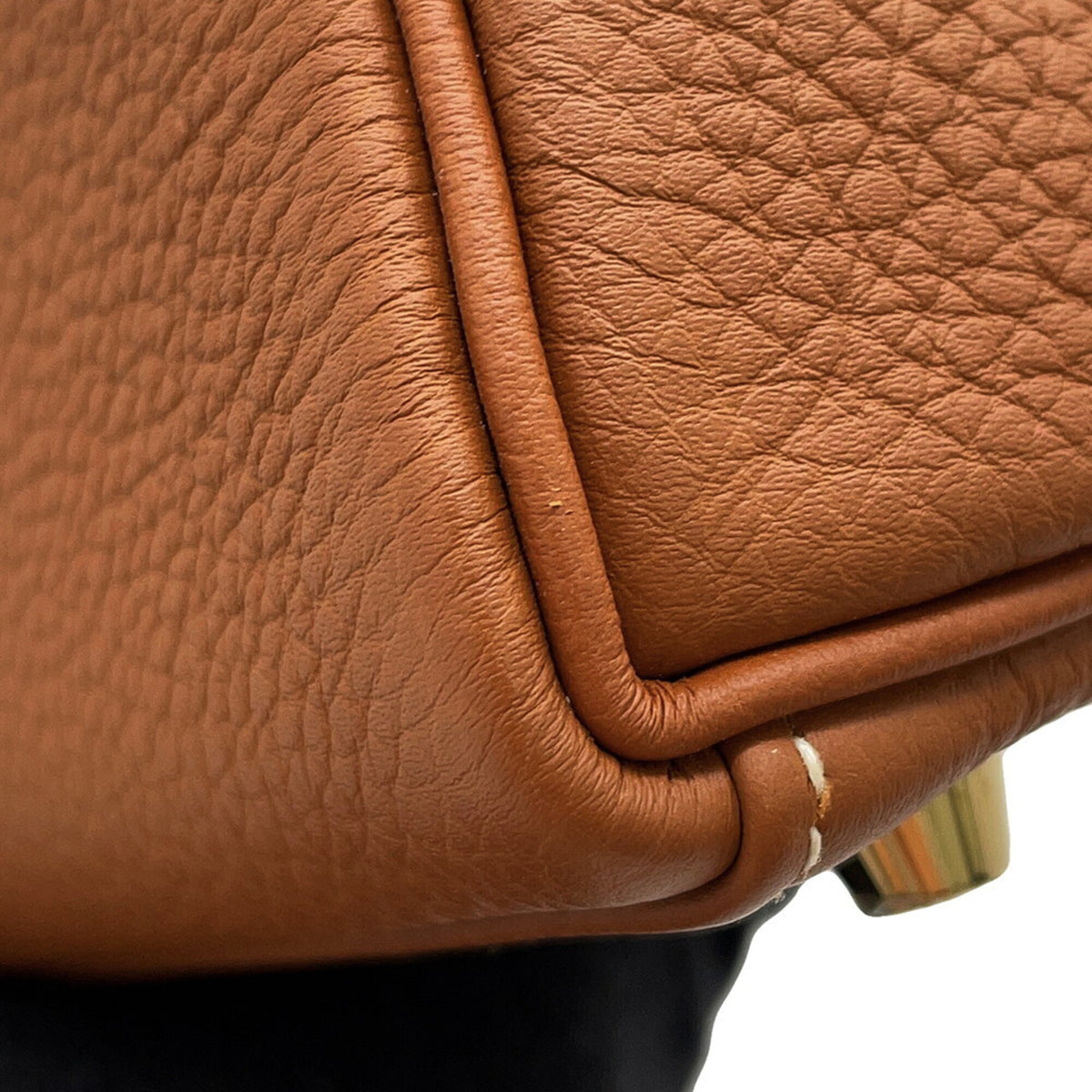 Hermes Gold Togo Leather Handbag (Pre-Owned)