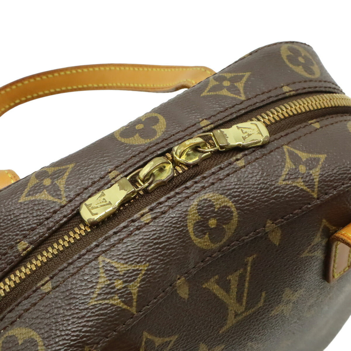 Louis Vuitton Brown Galle Monogram White Monogram Handbag Shoulder Bag (Pre-Owned)