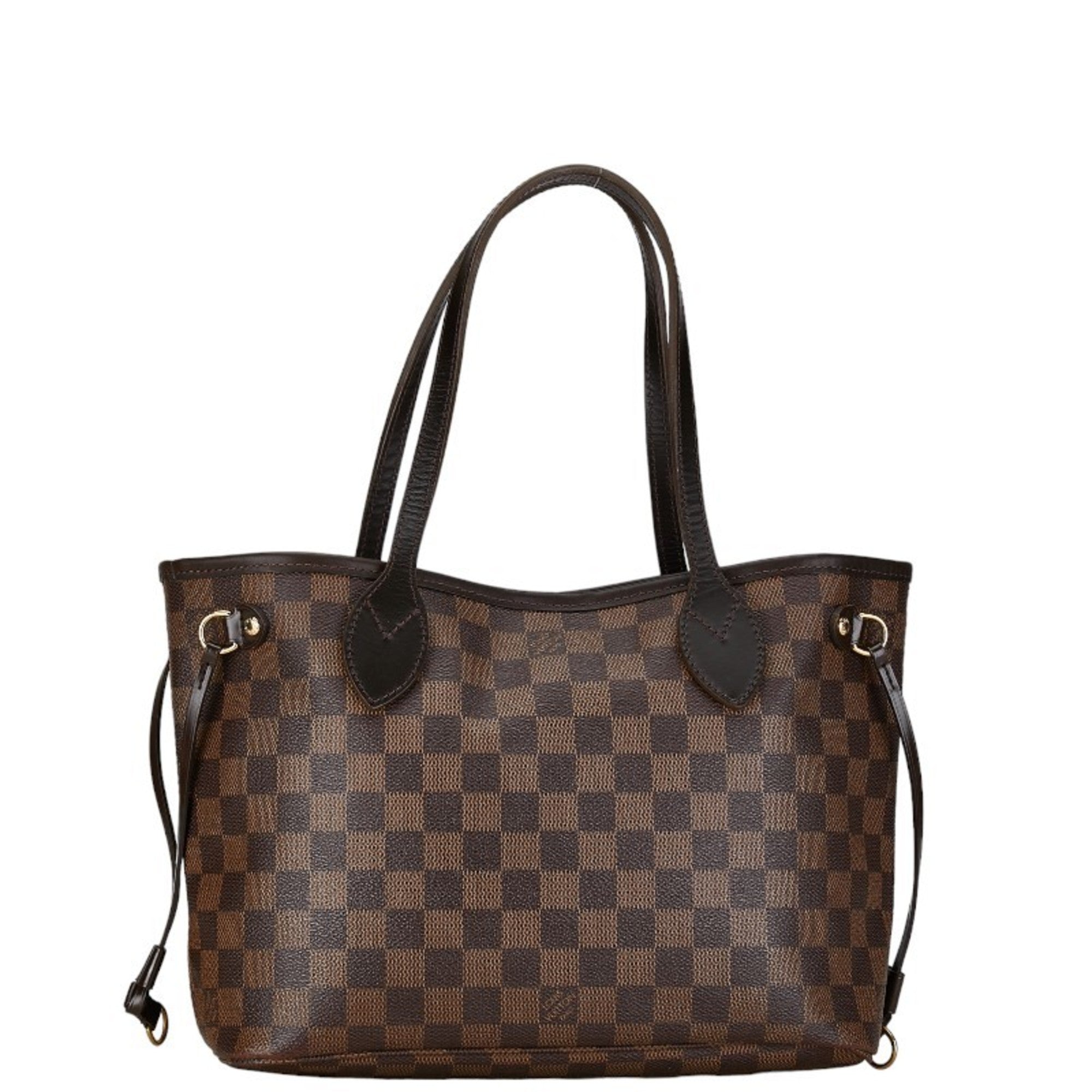 Louis Vuitton Brown Pvc Leather Handbag Pouch Tote Bag (Pre-Owned)