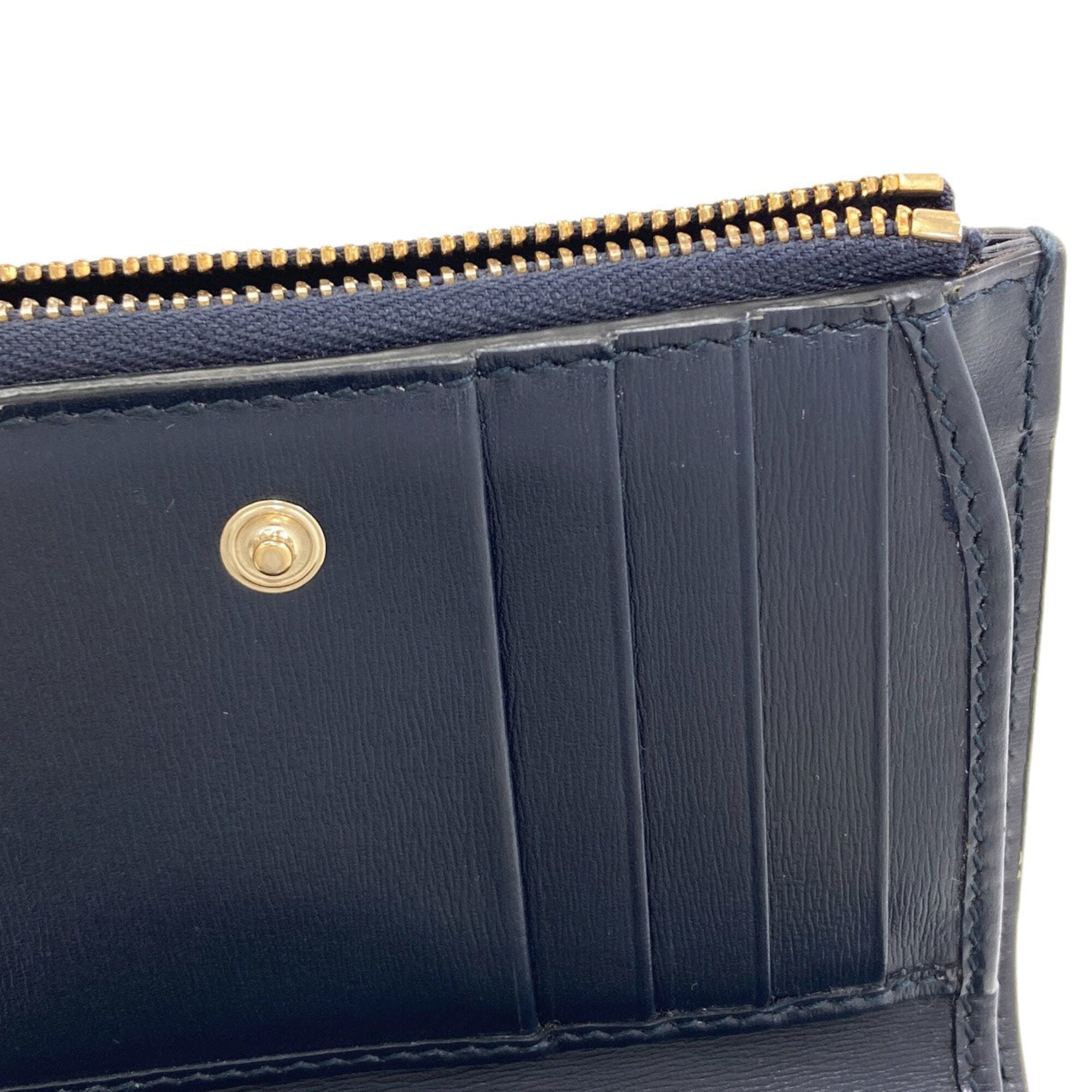 Gucci Navy Canvas Wallet (Bi-Fold) (Pre-Owned)
