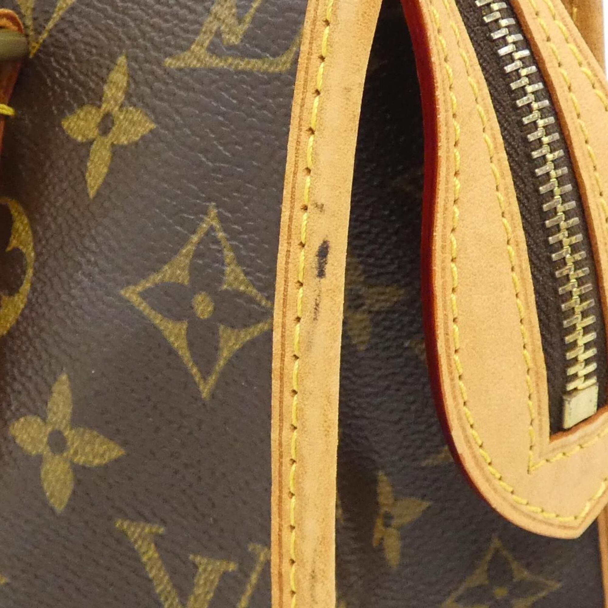 Louis Vuitton Monogram Marron Coated Canvas Shoulder Bag (Pre-Owned)