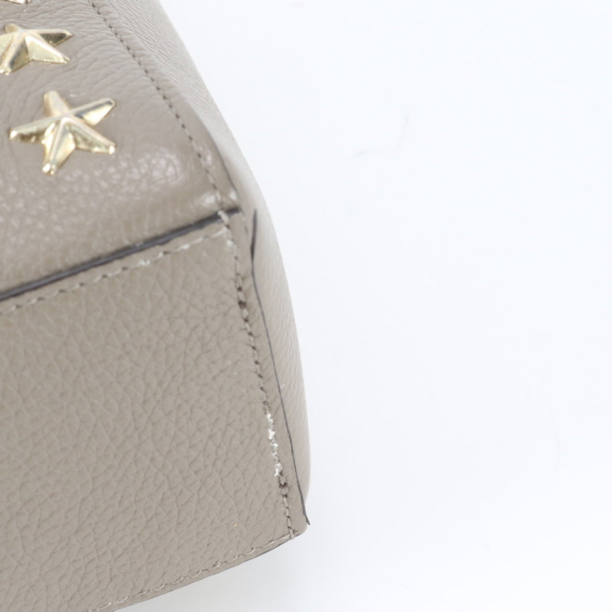 Jimmy Choo Grayish Leather Shoulder Bag (Pre-Owned)