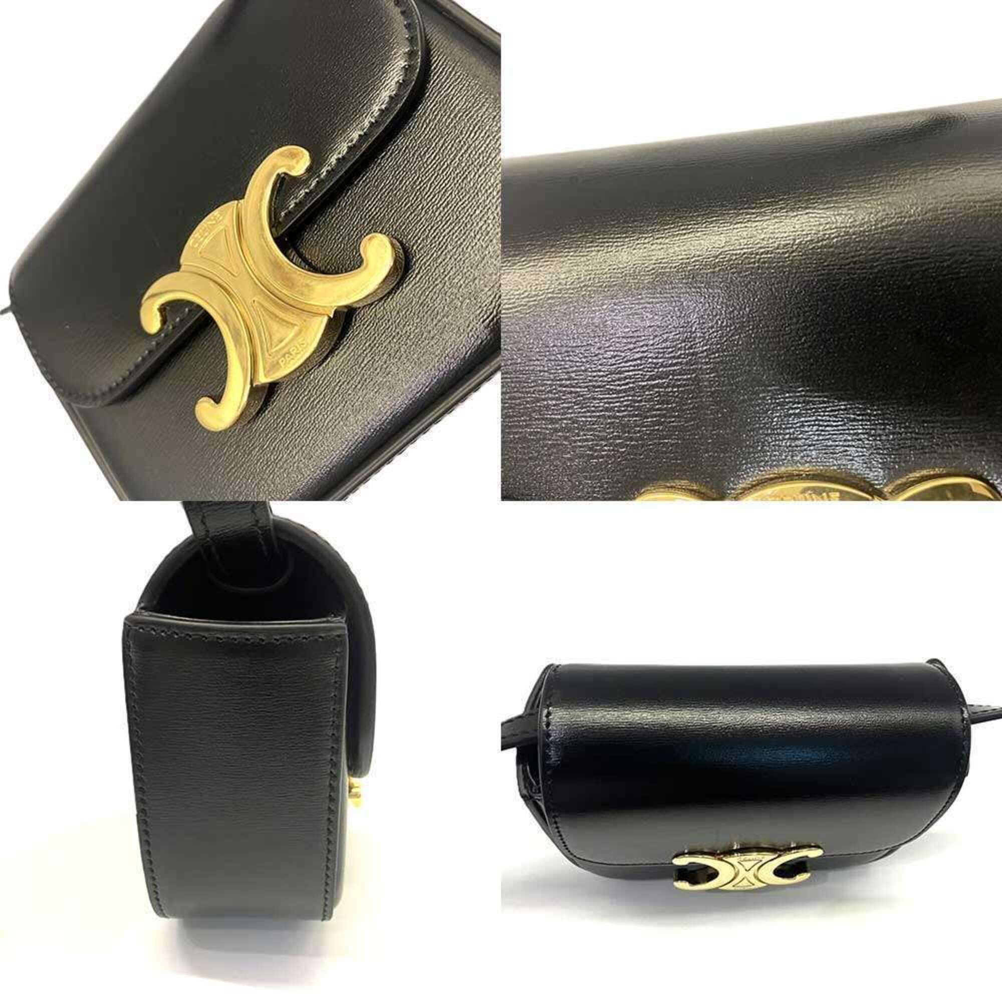 Celine Black Leather Shoulder Bag (Pre-Owned)