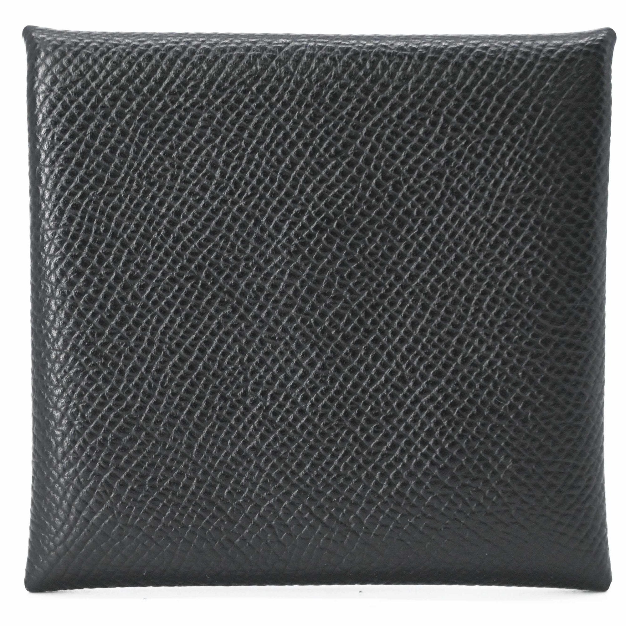 Hermes Black Epsom Leather Coin Purse/Coin Case (Pre-Owned)