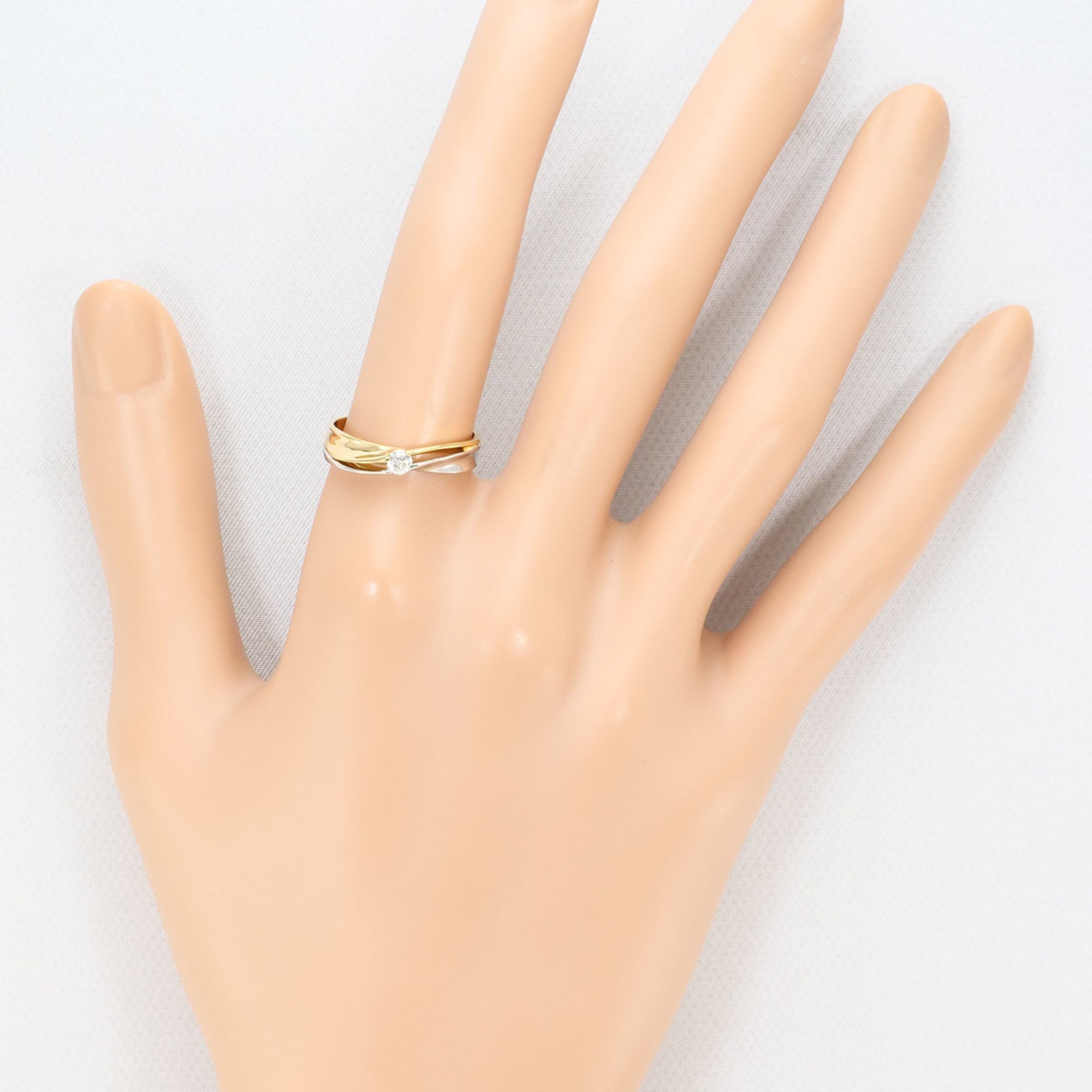 Unbranded Platinum Yellow Gold Yellow Gold (18K) Platinum 900 Band Ring (Pre-Owned)