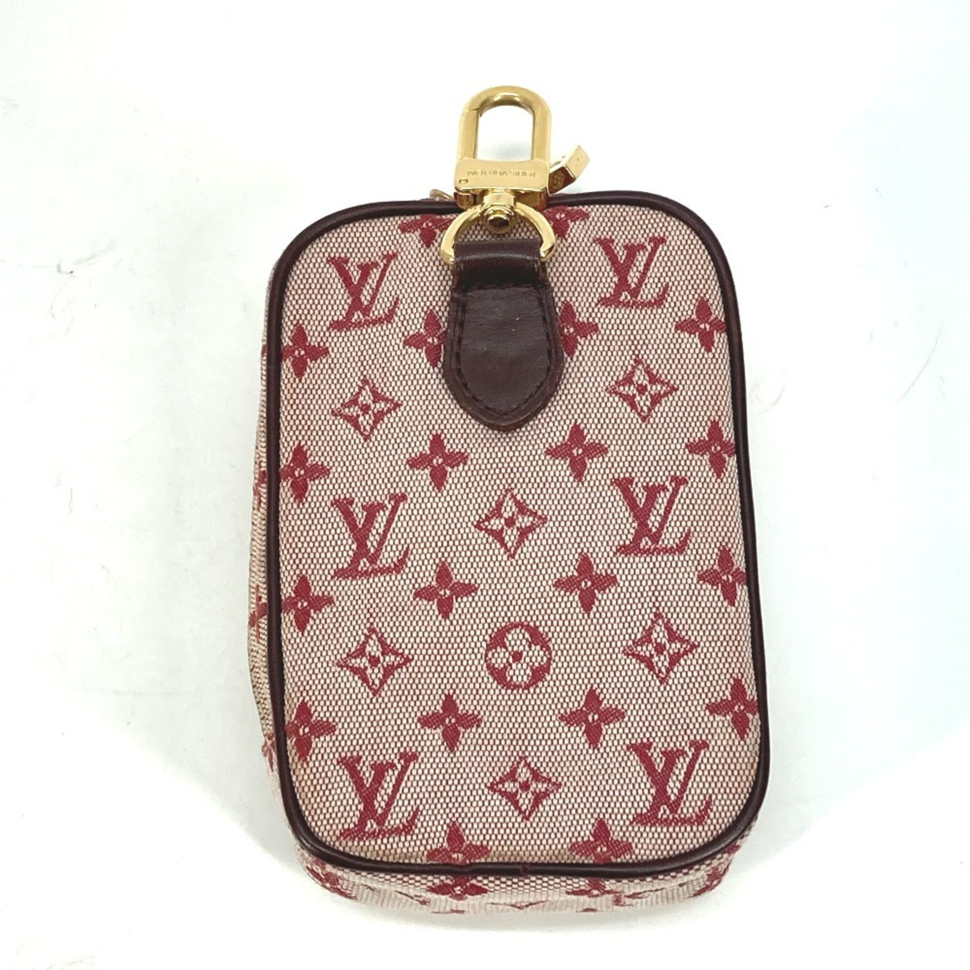 Louis Vuitton Monogram Mini Cherry Red Color Monogram Mini Pouch (Pre-Owned)