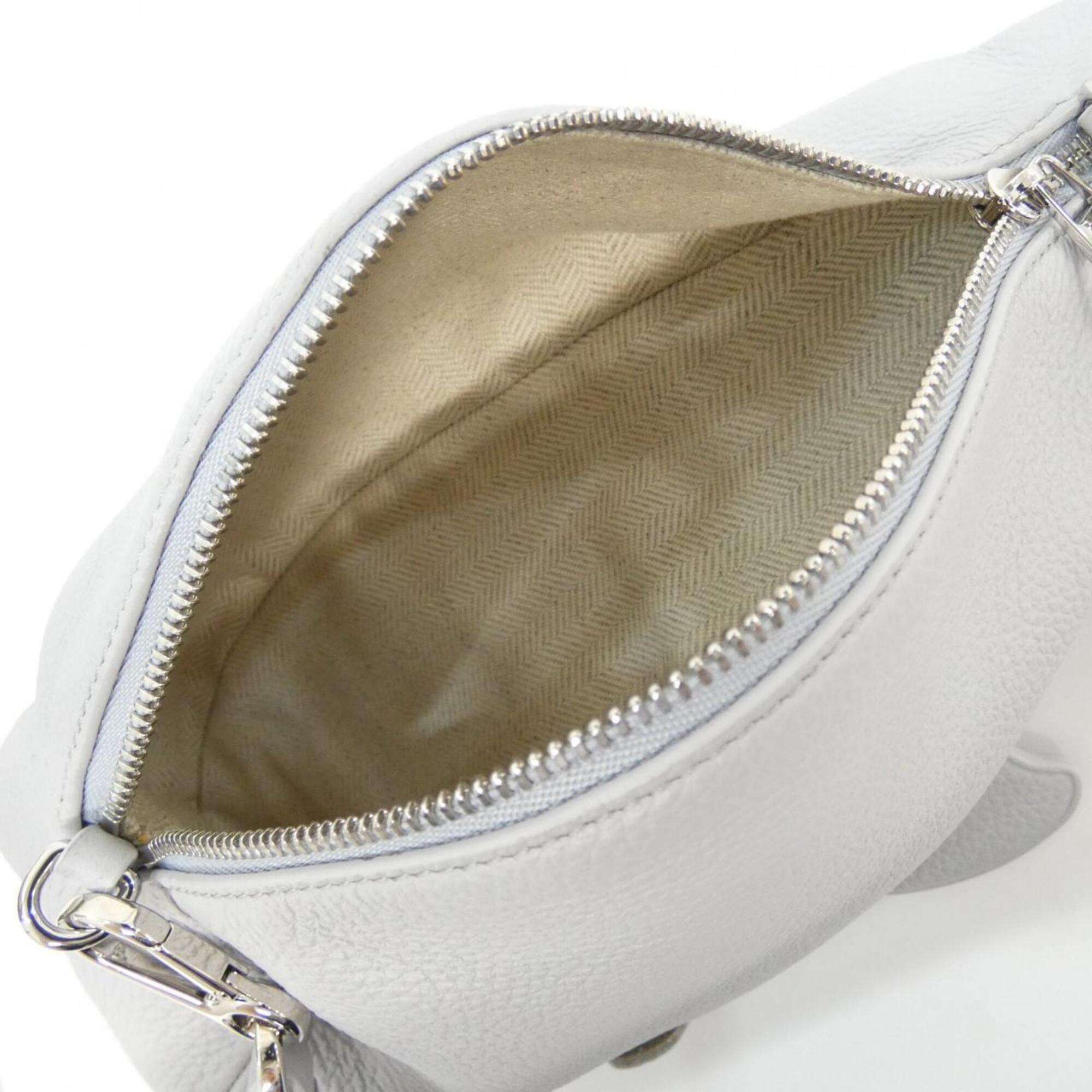 Loewe Gray Leather Handbag Shoulder Bag (Pre-Owned)