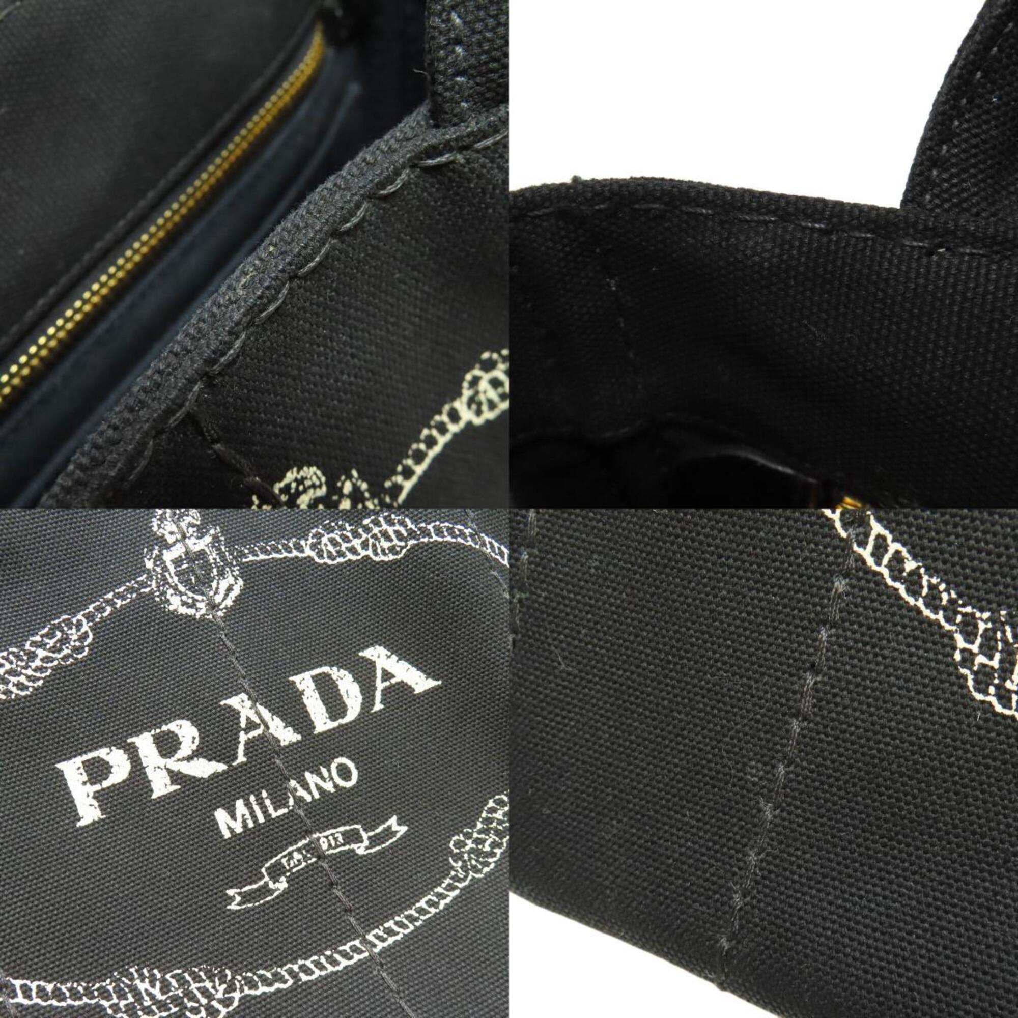 Prada Black Canvas Handbag (Pre-Owned)