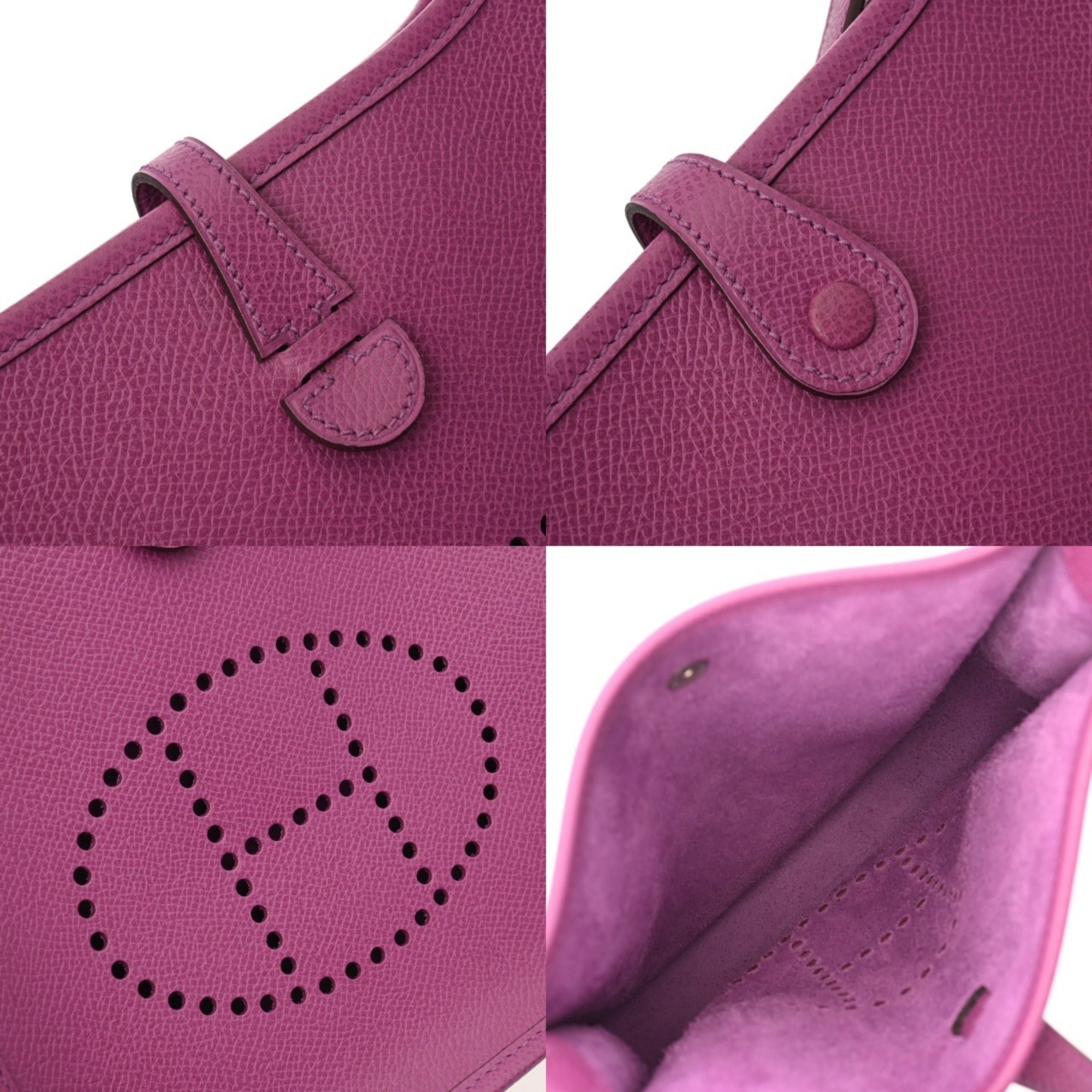 Hermes Cyclamen Epsom Leather Shoulder Bag (Pre-Owned)